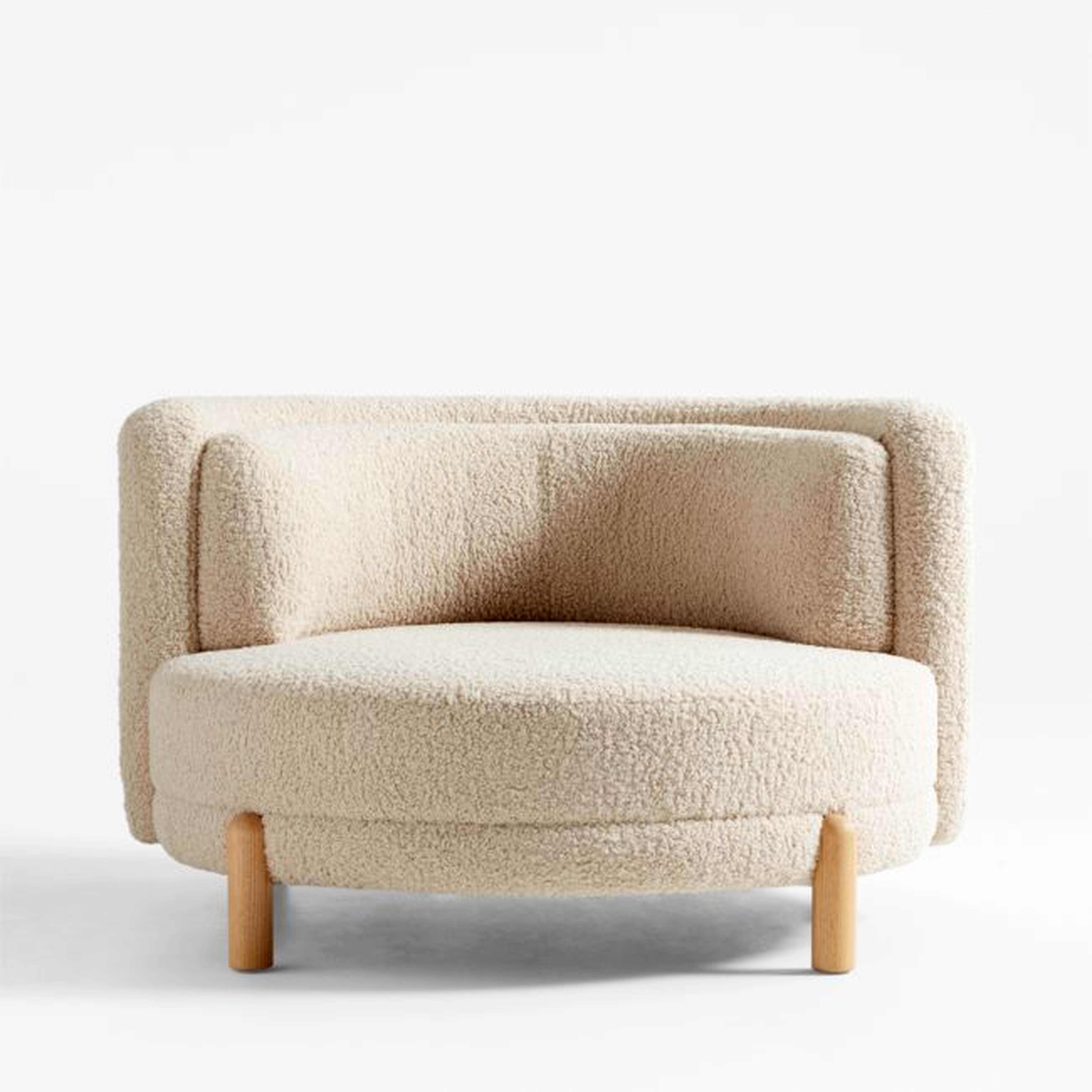 Family Oversized Sherpa Lounge Chair and a Half - Crate & Kids