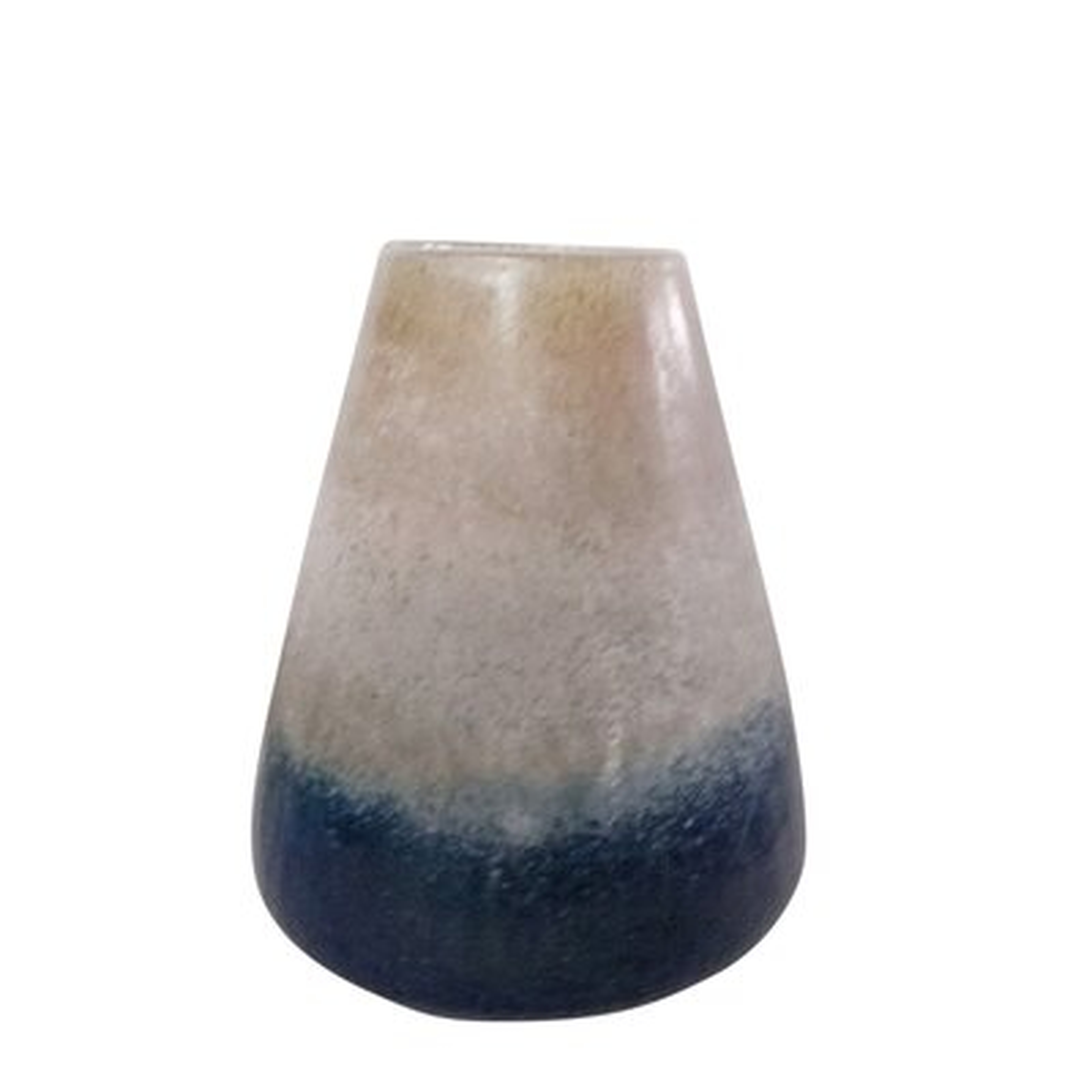 Clarkston Beige 11" Glass Table Vase - Wayfair