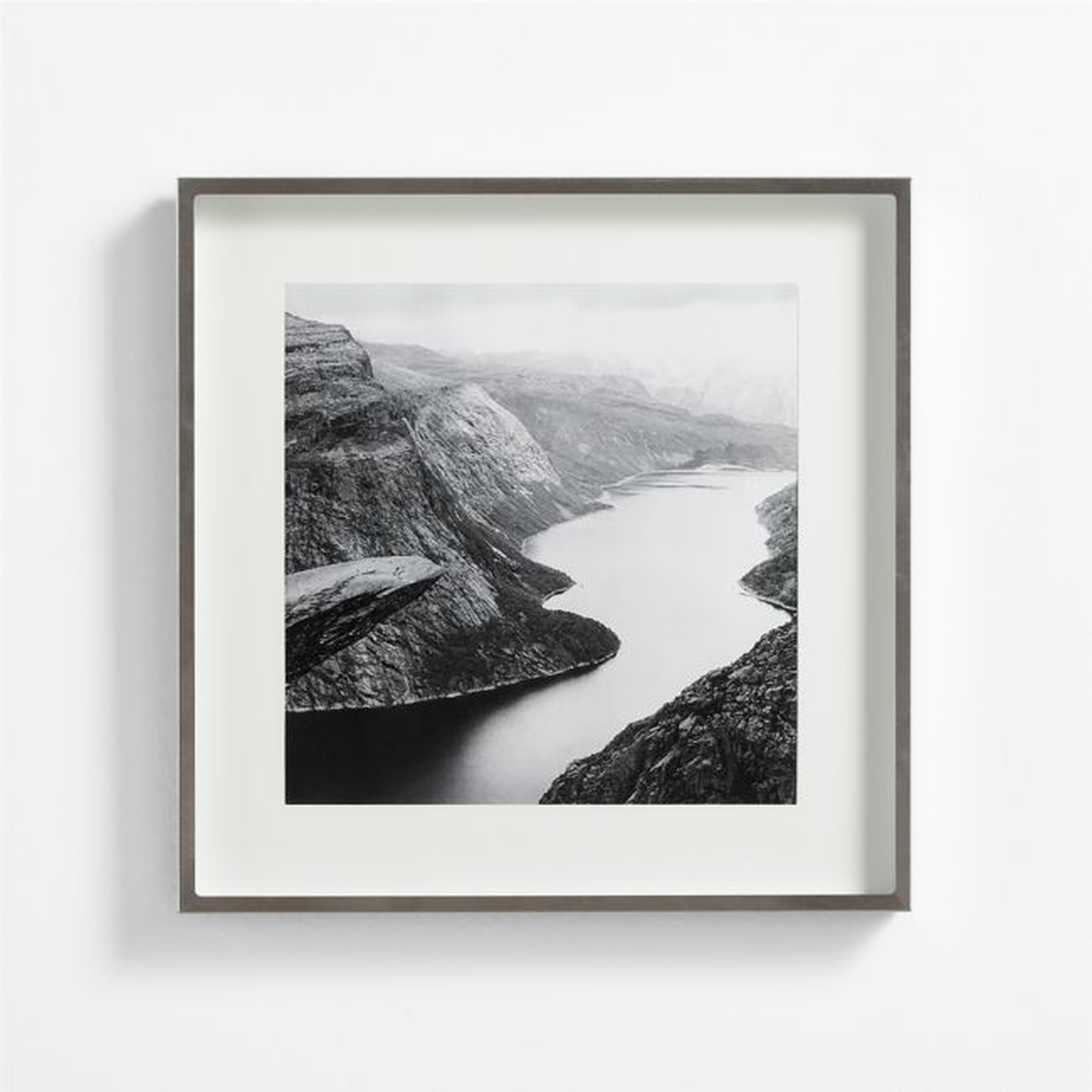 Brushed Silver 11x11 Picture Frame - Crate and Barrel