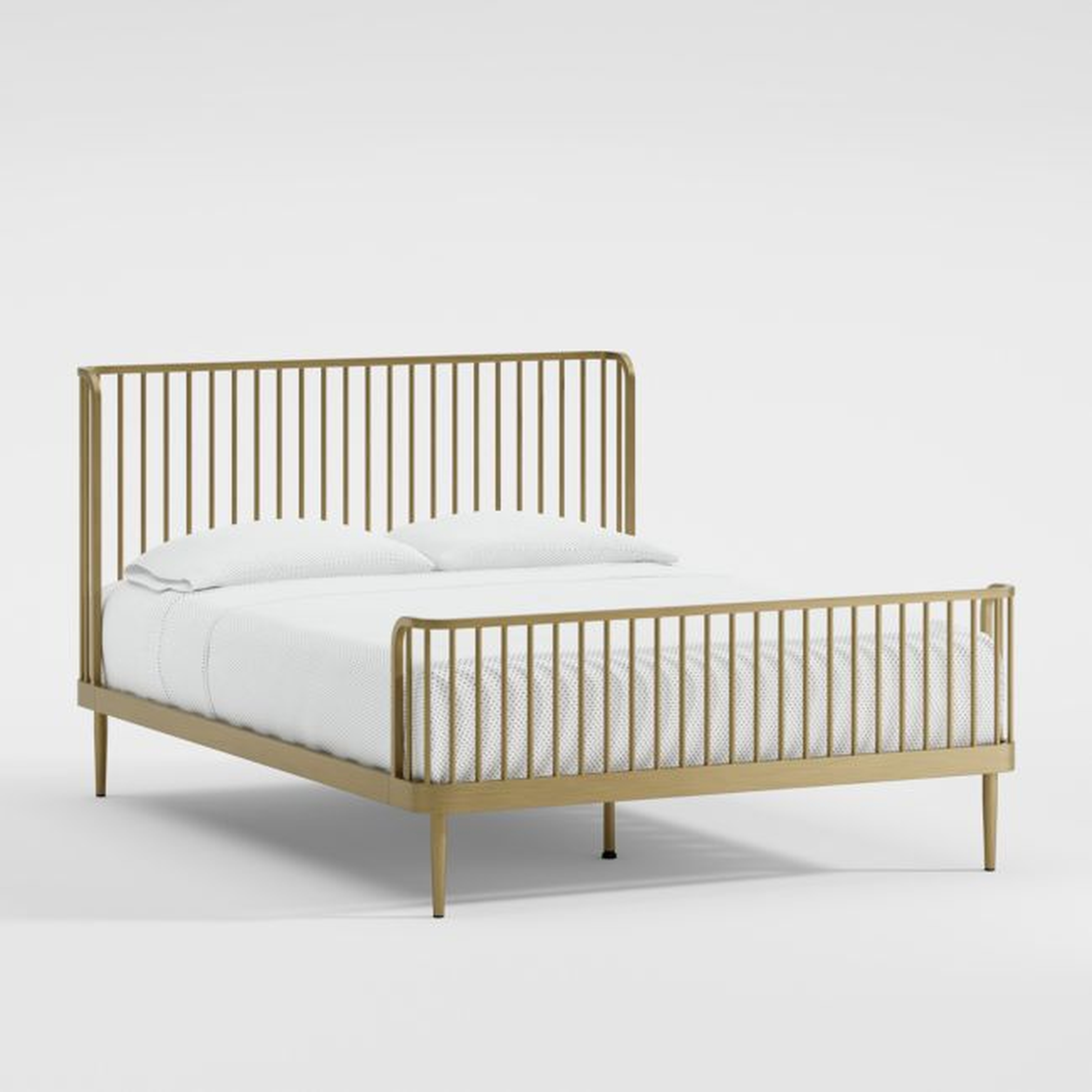 Wembley Kids Full Antique Brass Bed - Crate & Kids