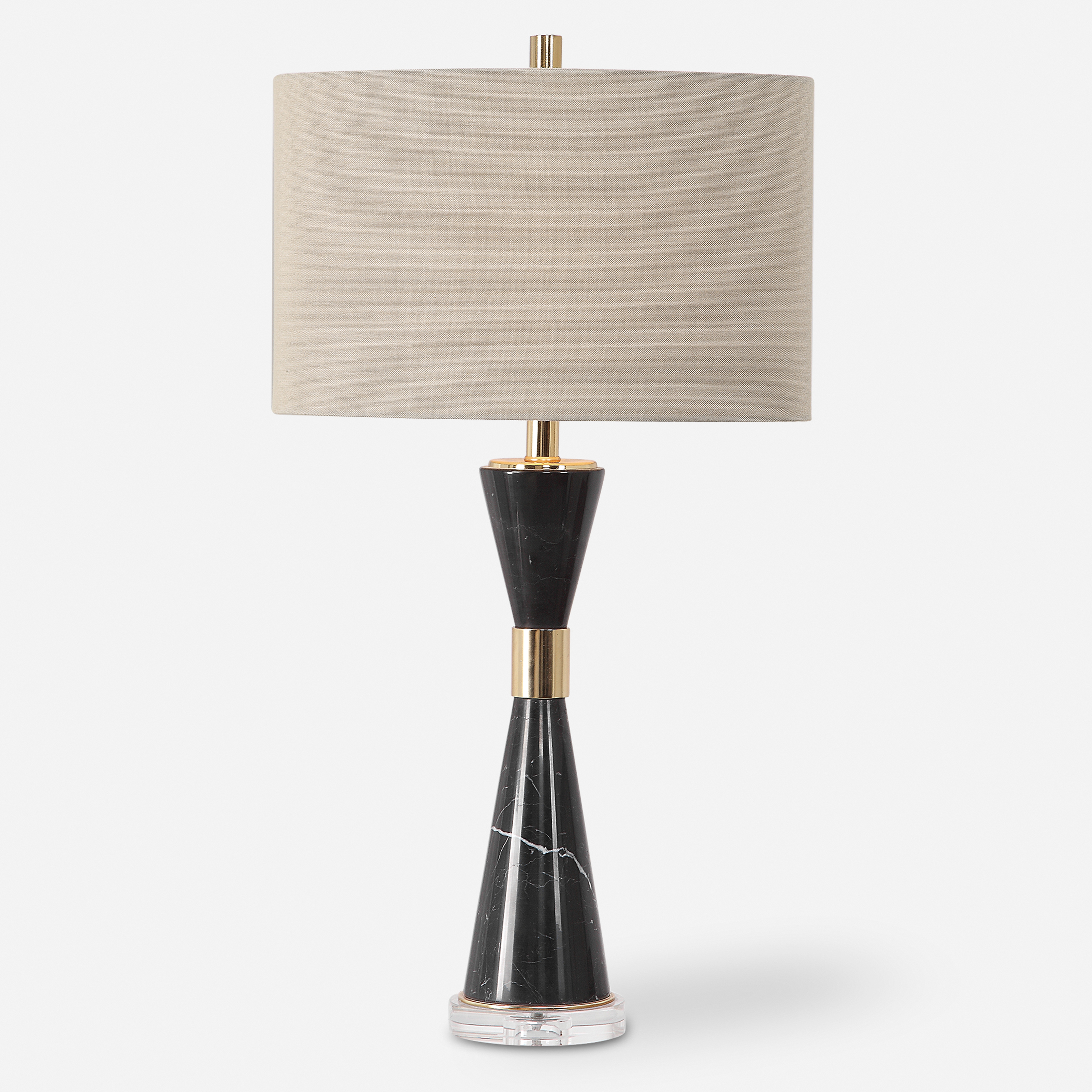 Alastair Black Marble Table Lamp - Uttermost