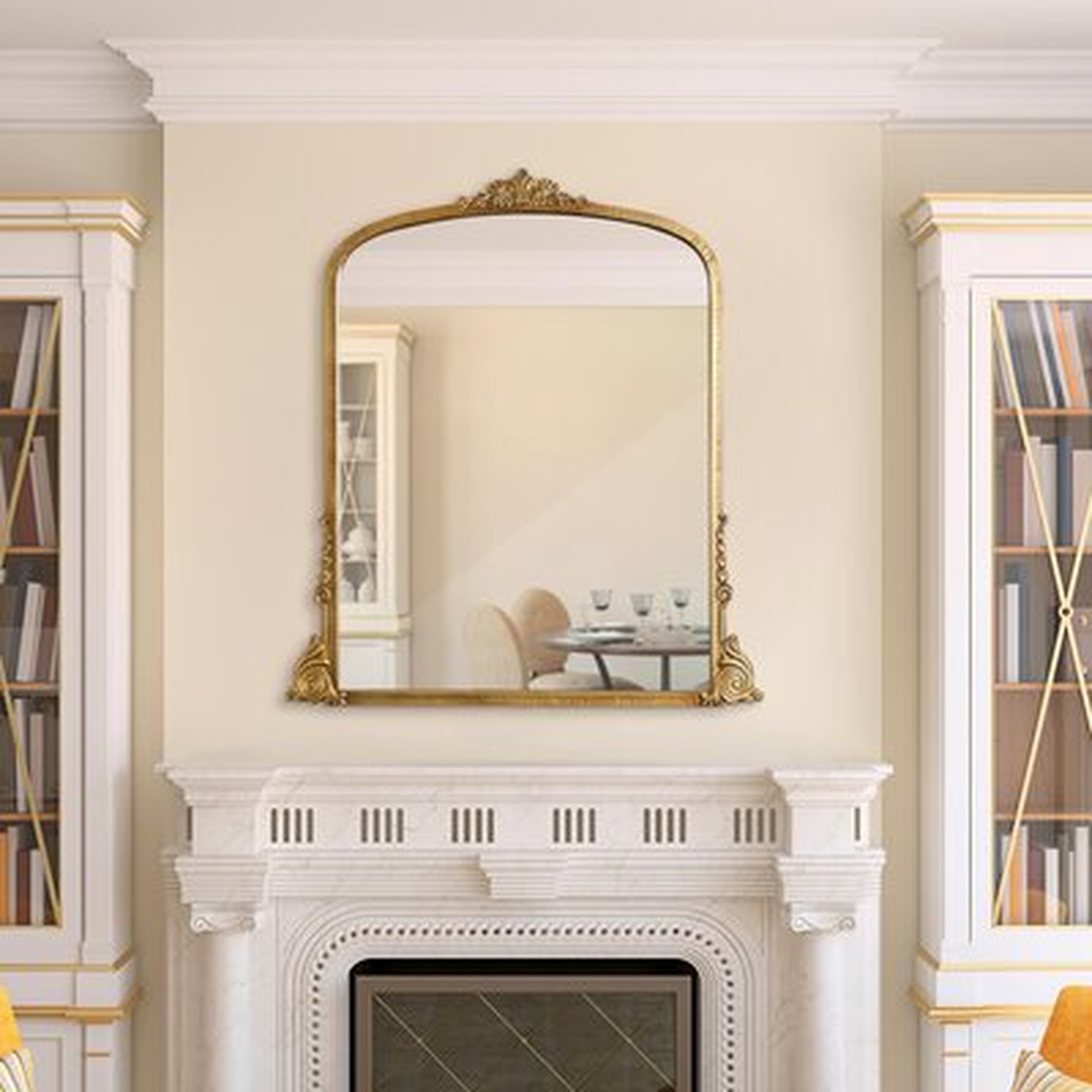 Dakarai Metal Framed Wall Mounted Mirror in Antiqued - Wayfair