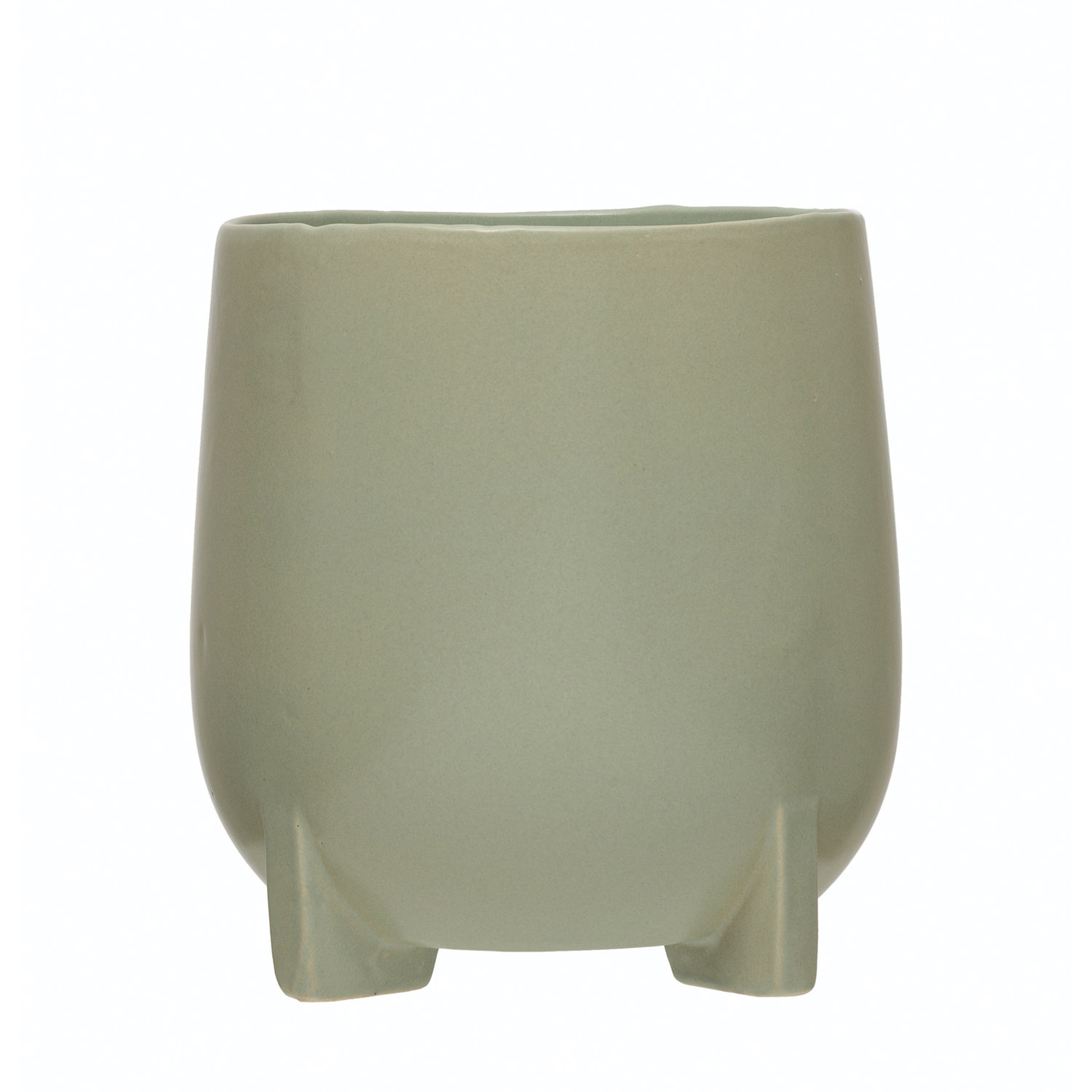 Stoneware Footed Planter - Bloomingville
