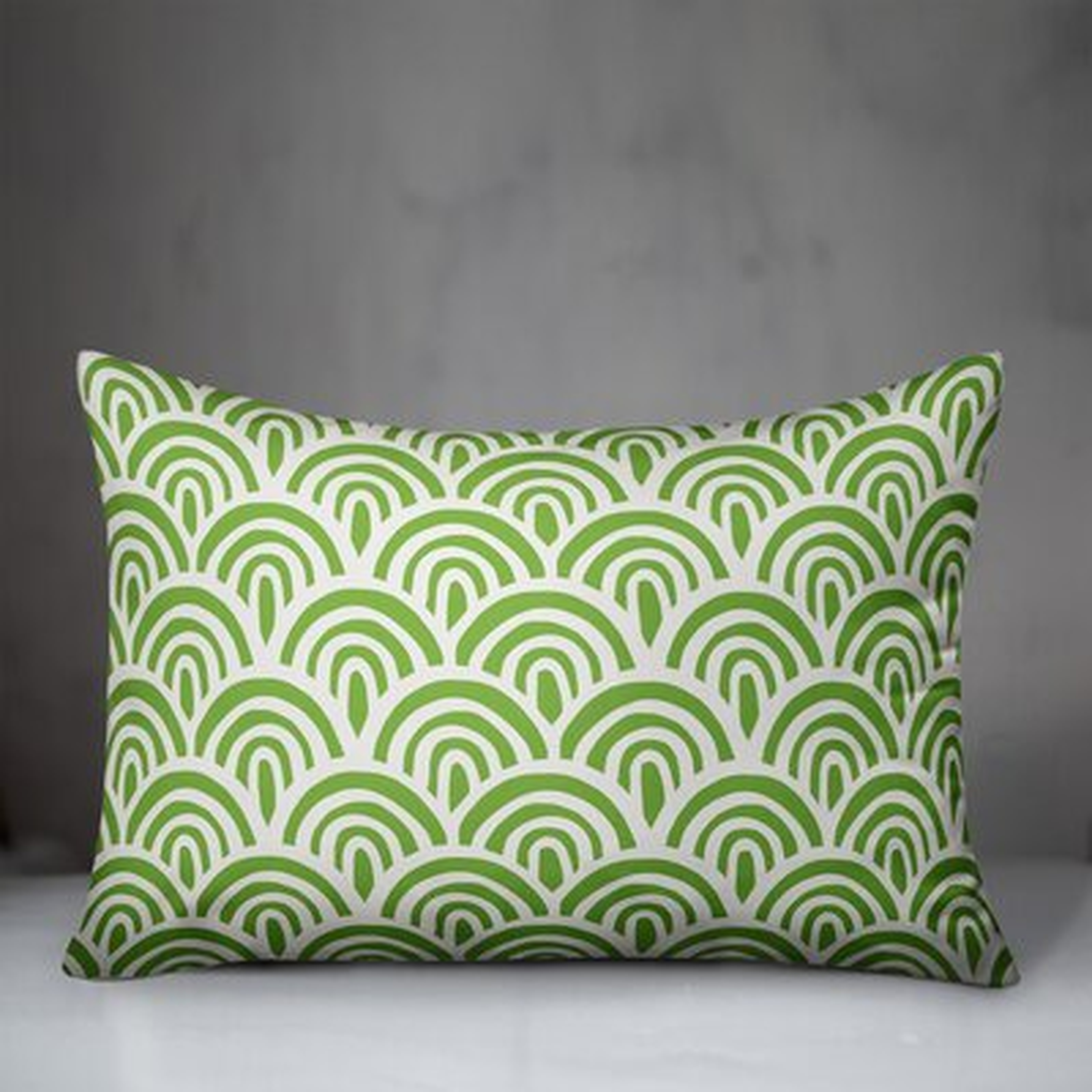 Mcclung Abstract Scallop Indoor/Outdoor Lumbar Pillow - Wayfair