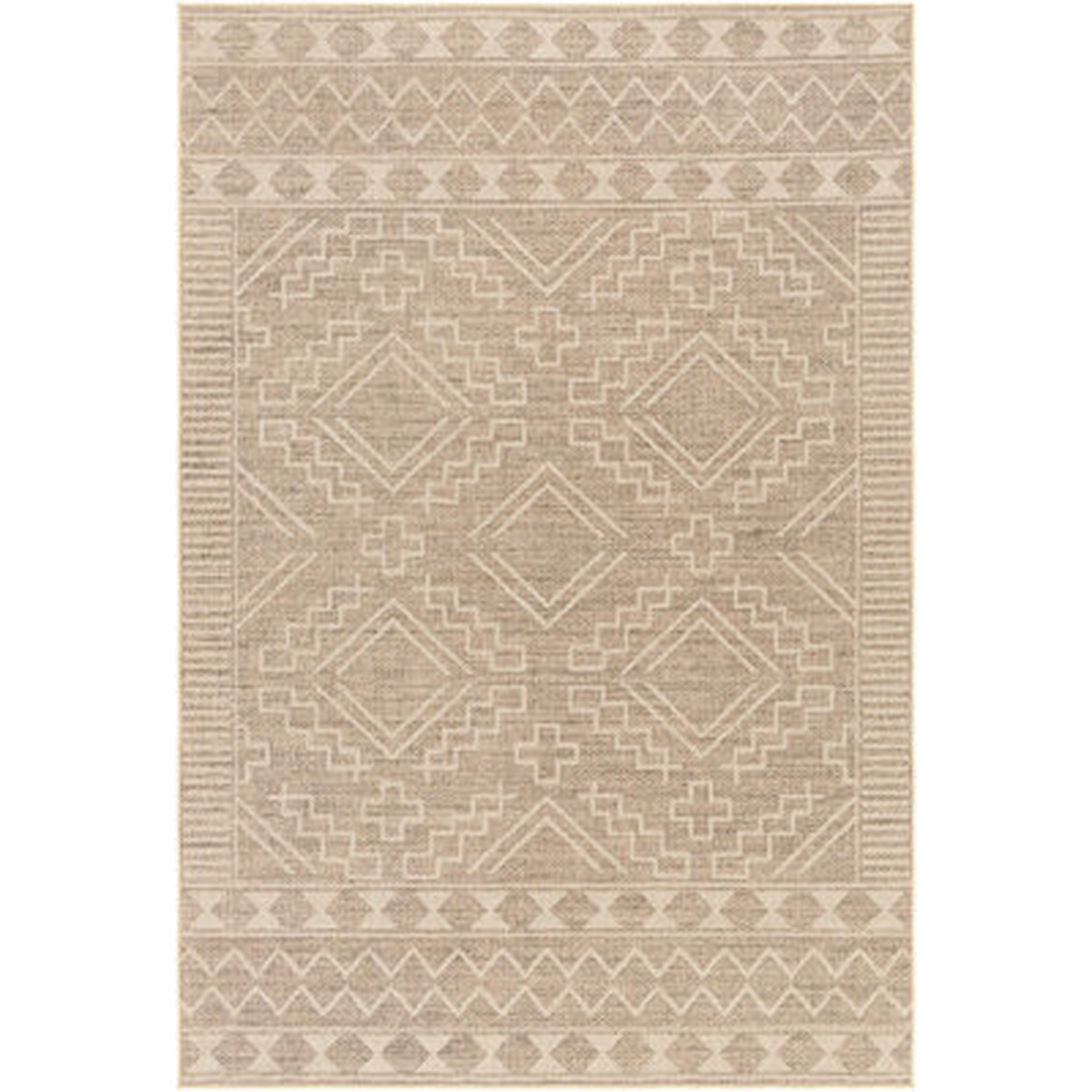 James-Henry Khaki Machine Washable Area Rug - Wayfair