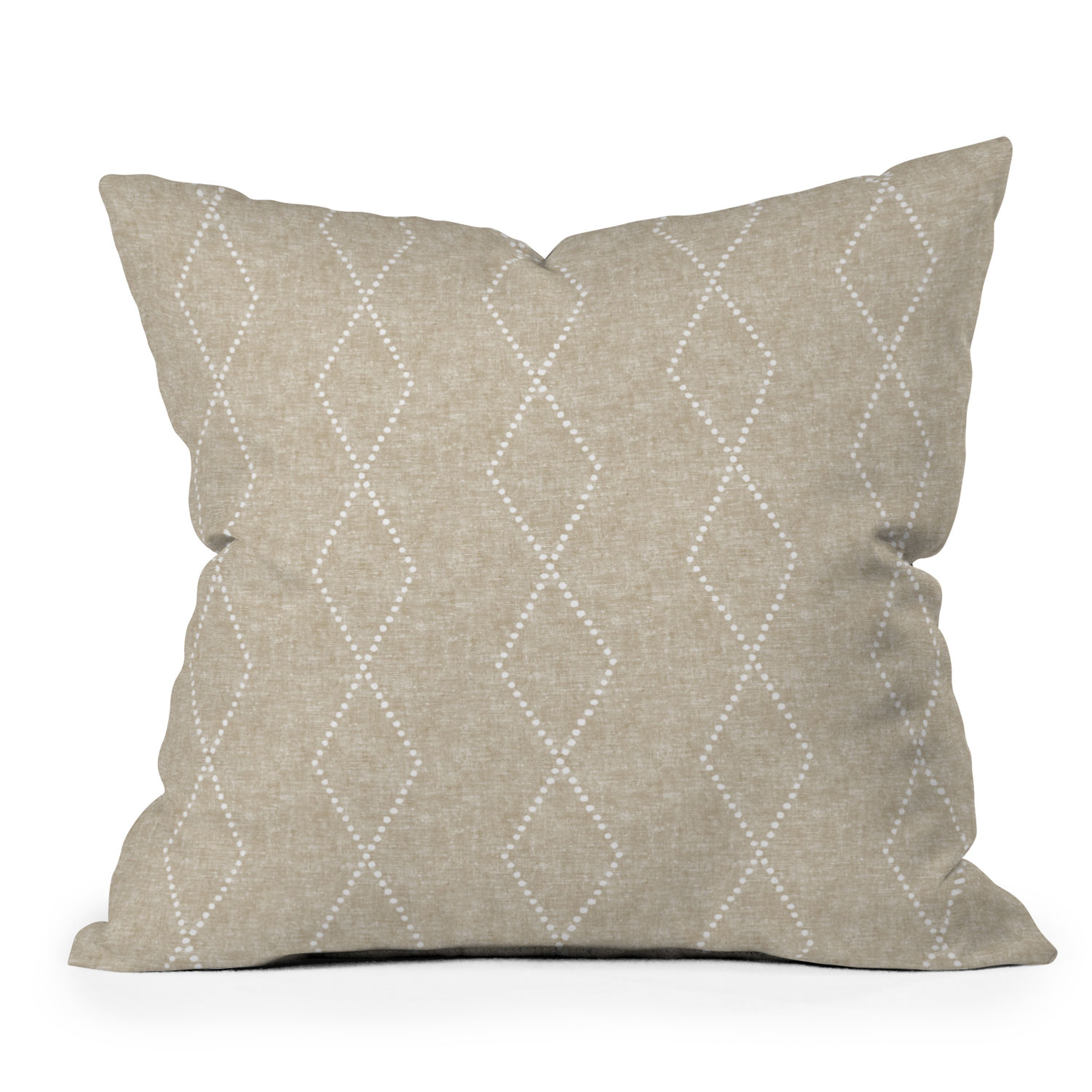 Geometric Boho Diamonds by Little Arrow Design Co - Outdoor Throw Pillow 16" x 16" - Wander Print Co.