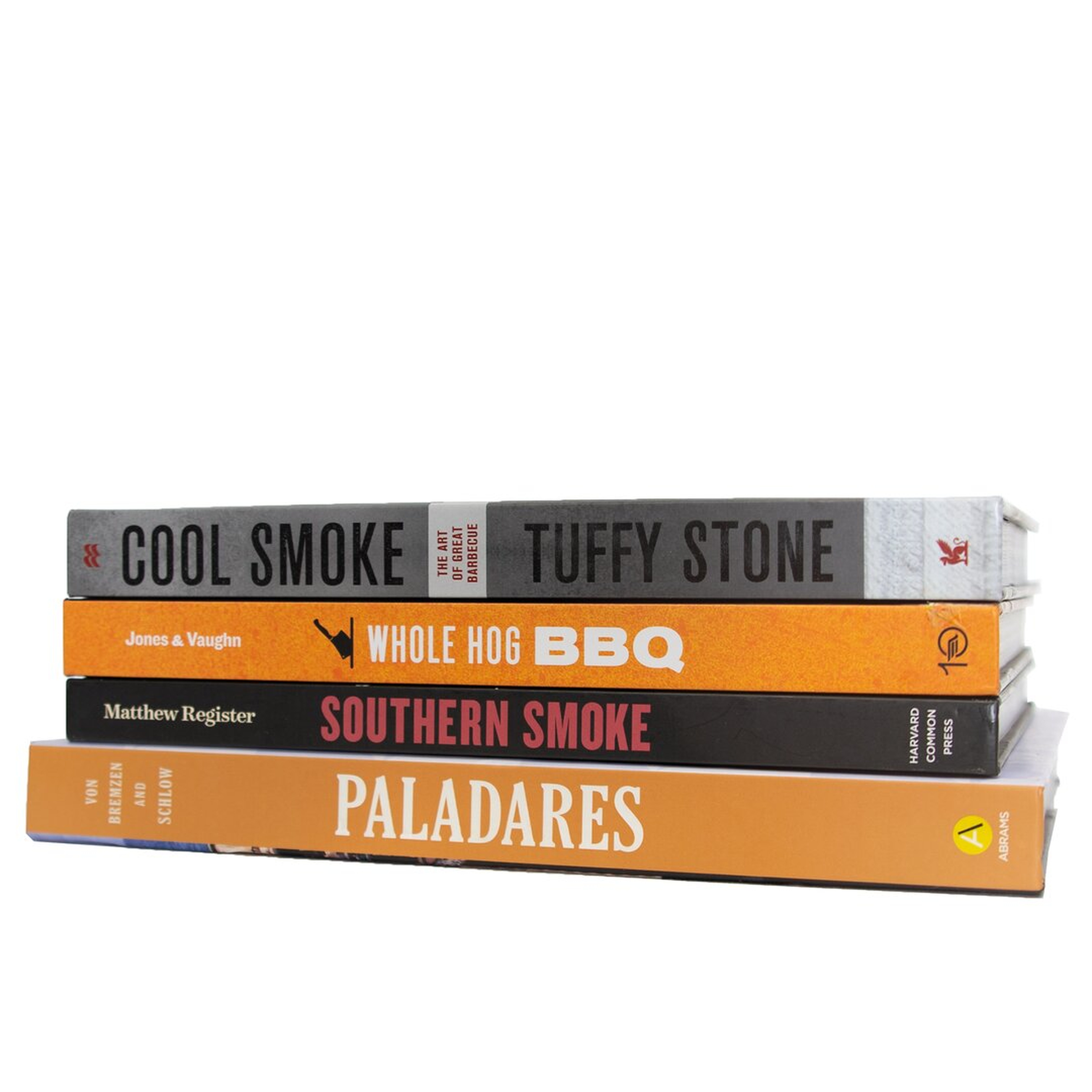 "Booth & Williams Orange & Ash Coffee Table Book Set (S/4)" - Perigold