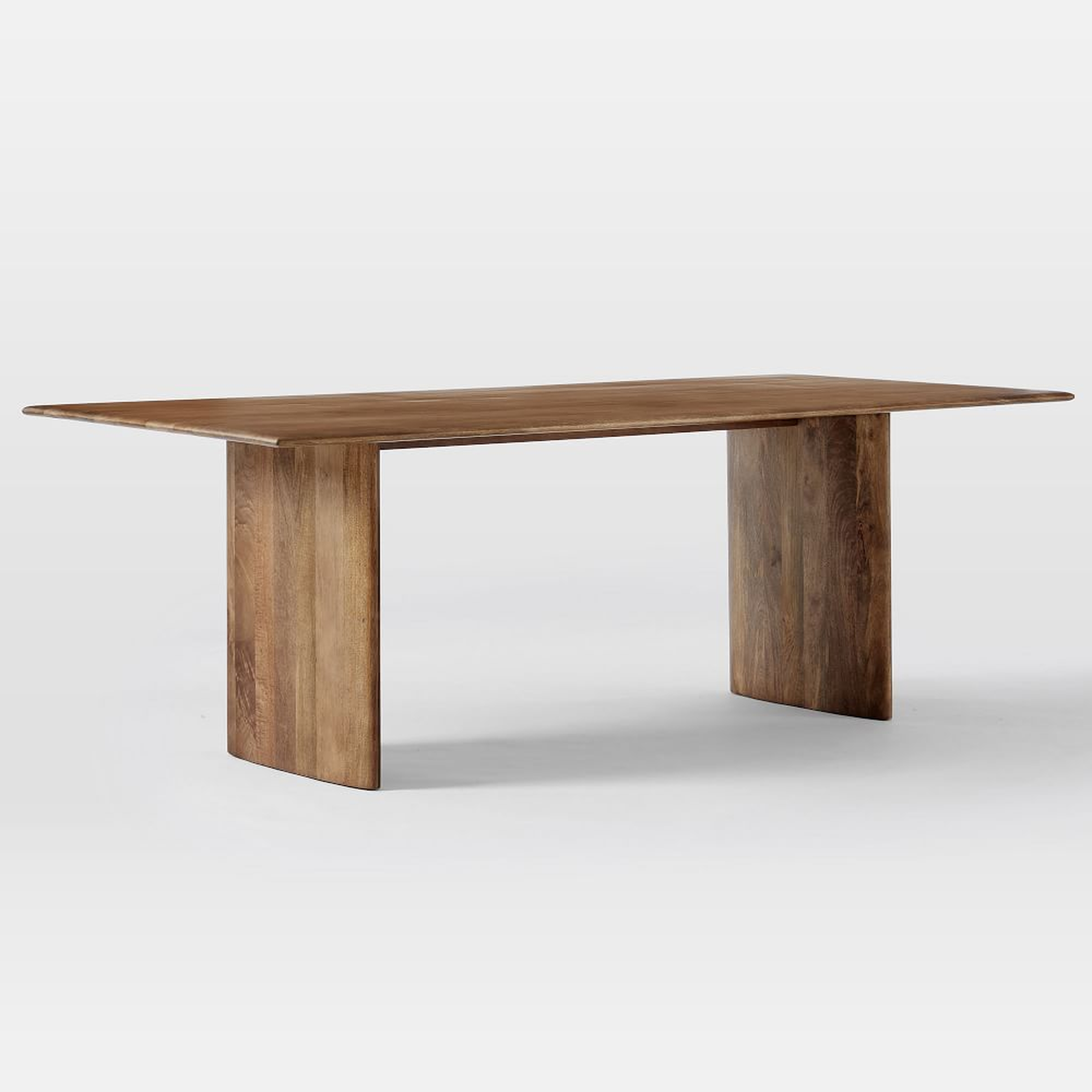 Anton Solid Wood Dining Table, 86", Burnt Wax - West Elm