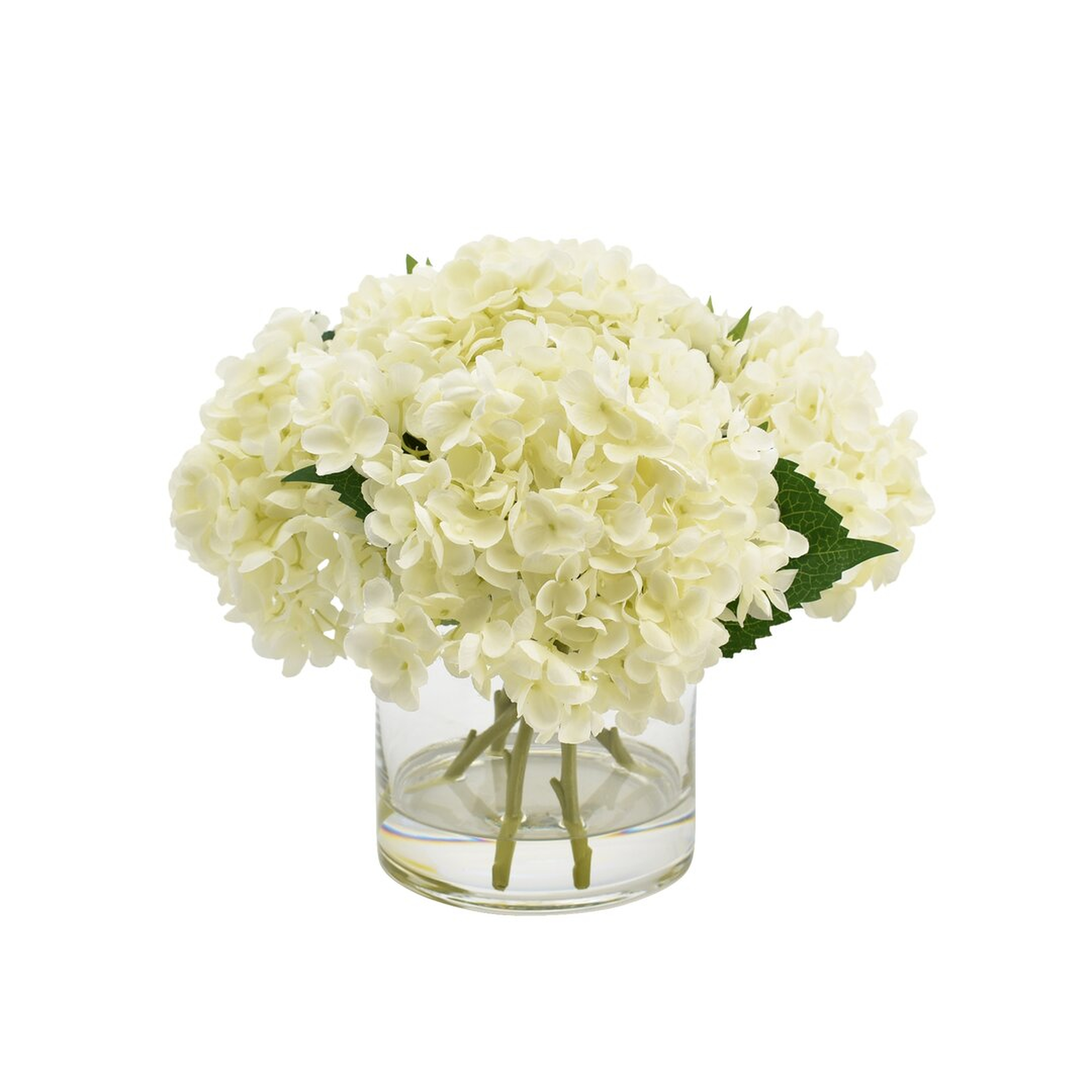 Creative Displays, Inc. Faux Hydrangea Arrangement in Vase - Perigold