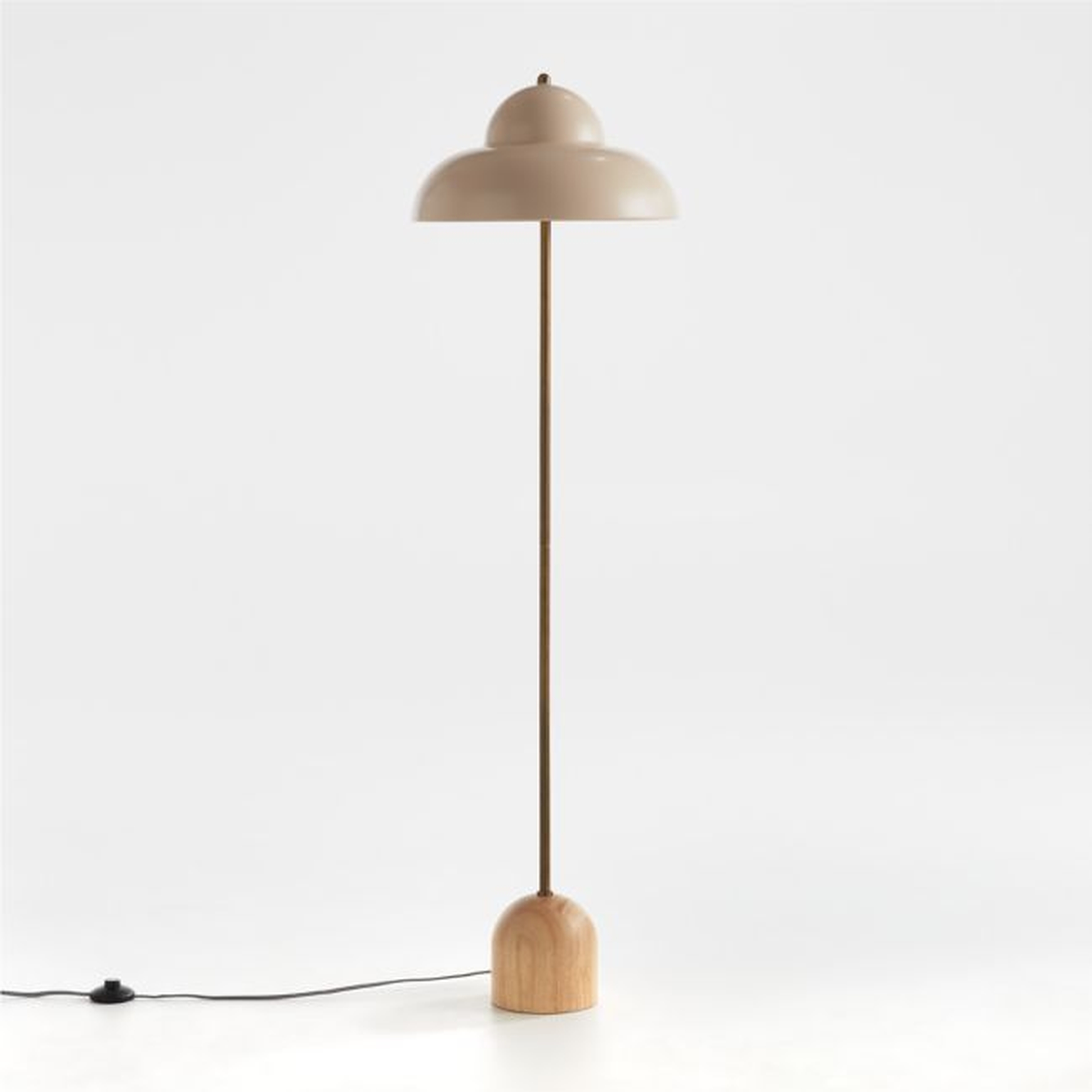 Eloise Wood & Metal Floor Lamp - Crate and Barrel