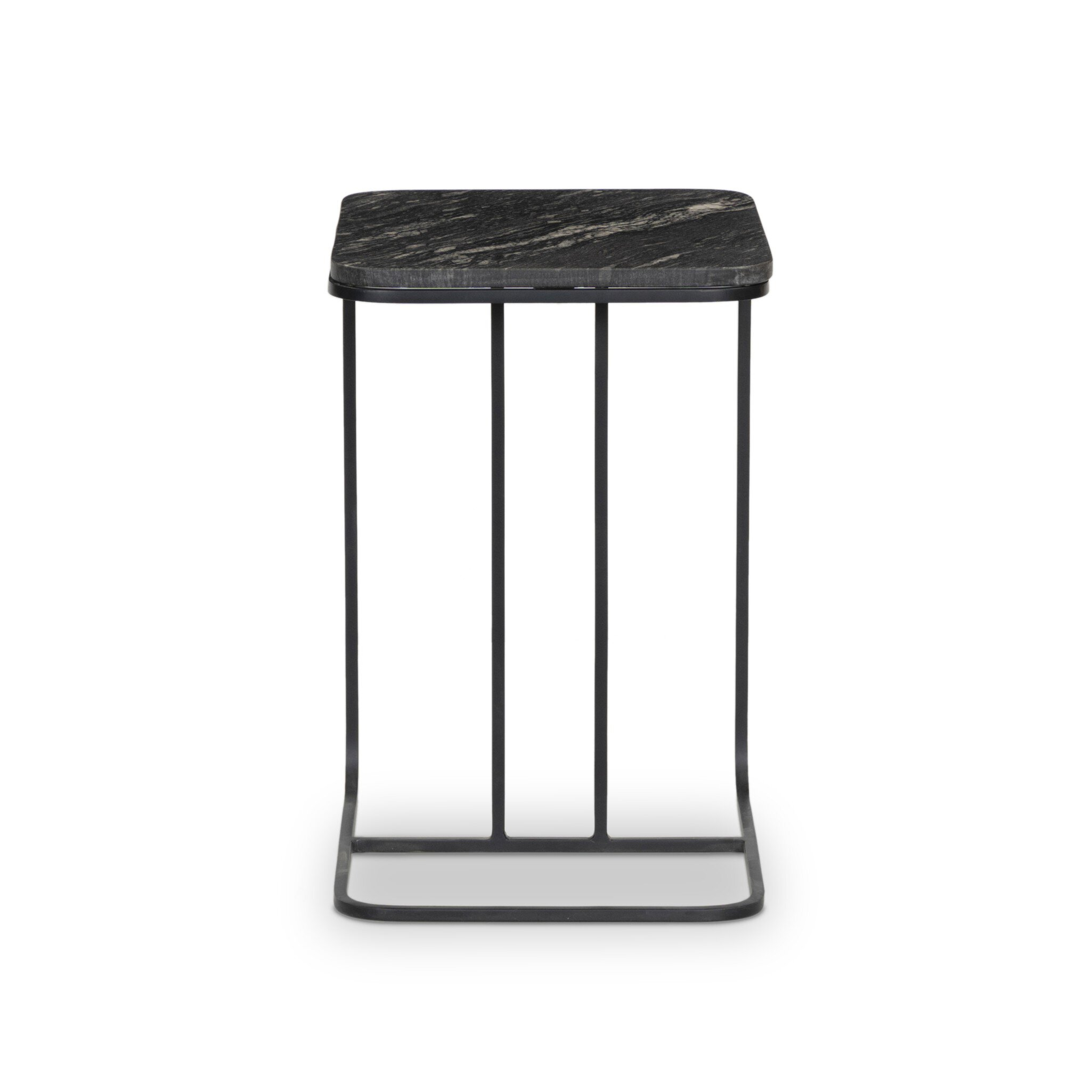 Adalley C Table - Polished Black Marble - Four Hands