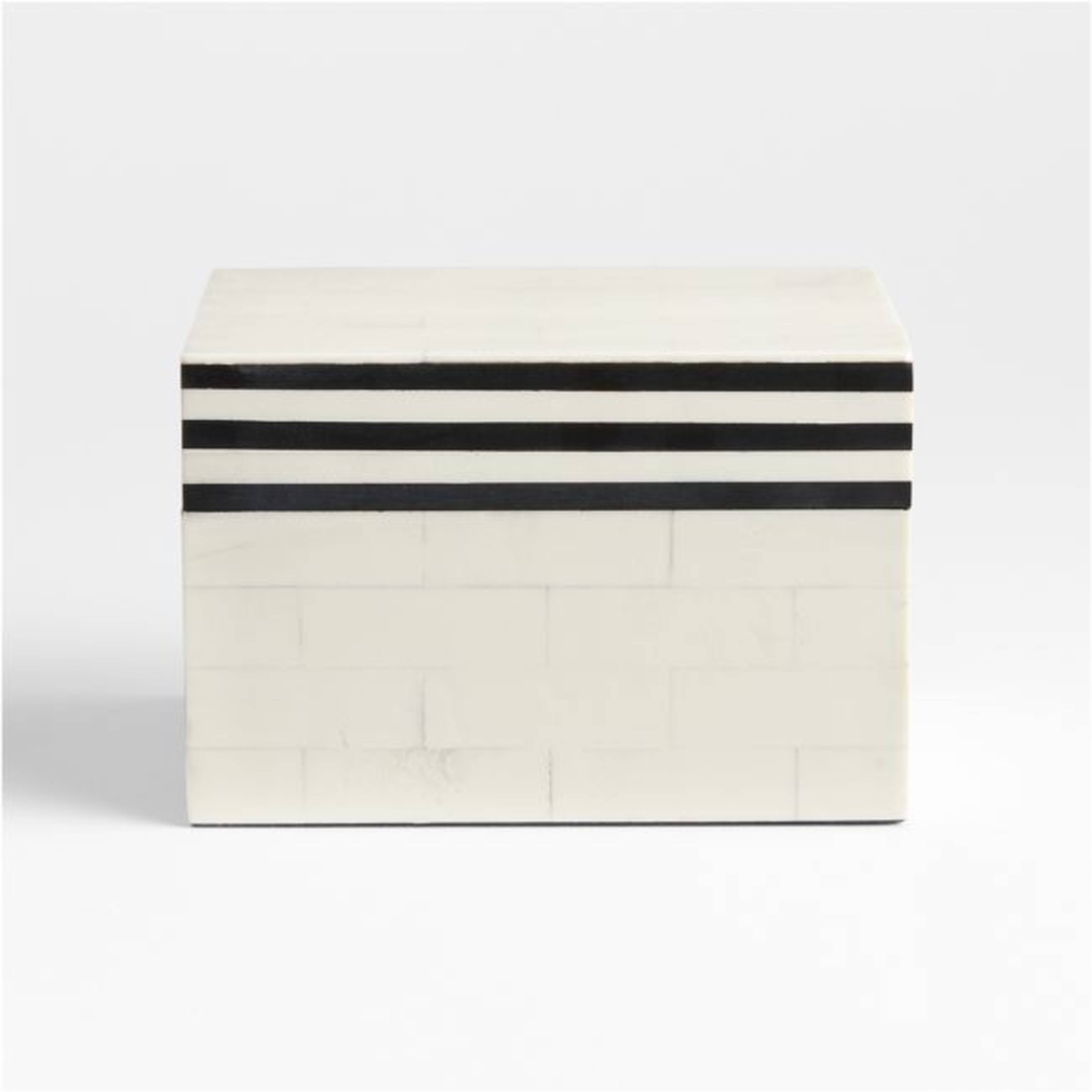 Clara Small Resin Inlay Decorative Box - Crate and Barrel