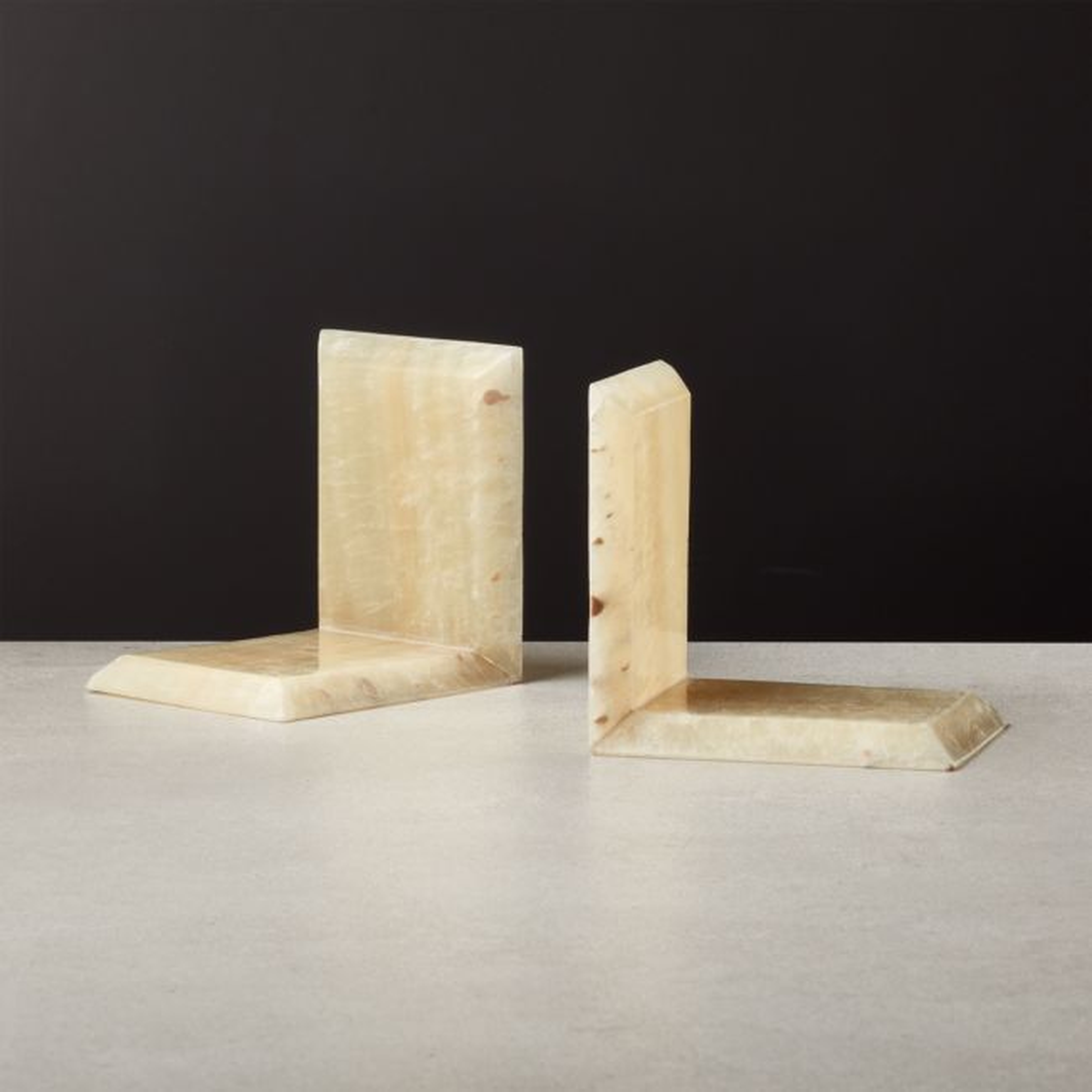 Onyx Bookend Set of 2 - CB2
