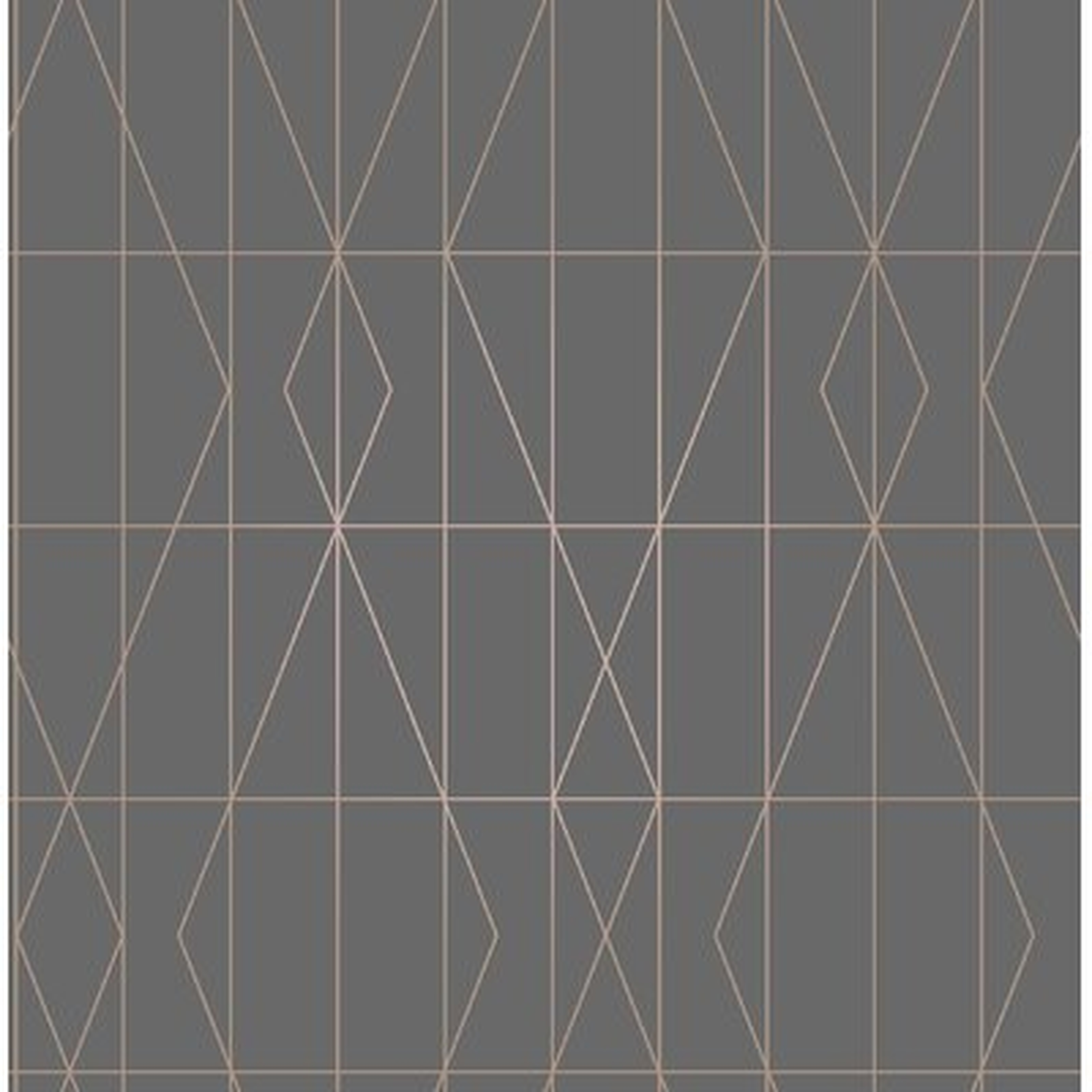 Kristin Diamond Geo 33' L x 20.5" W Wallpaper Roll - AllModern