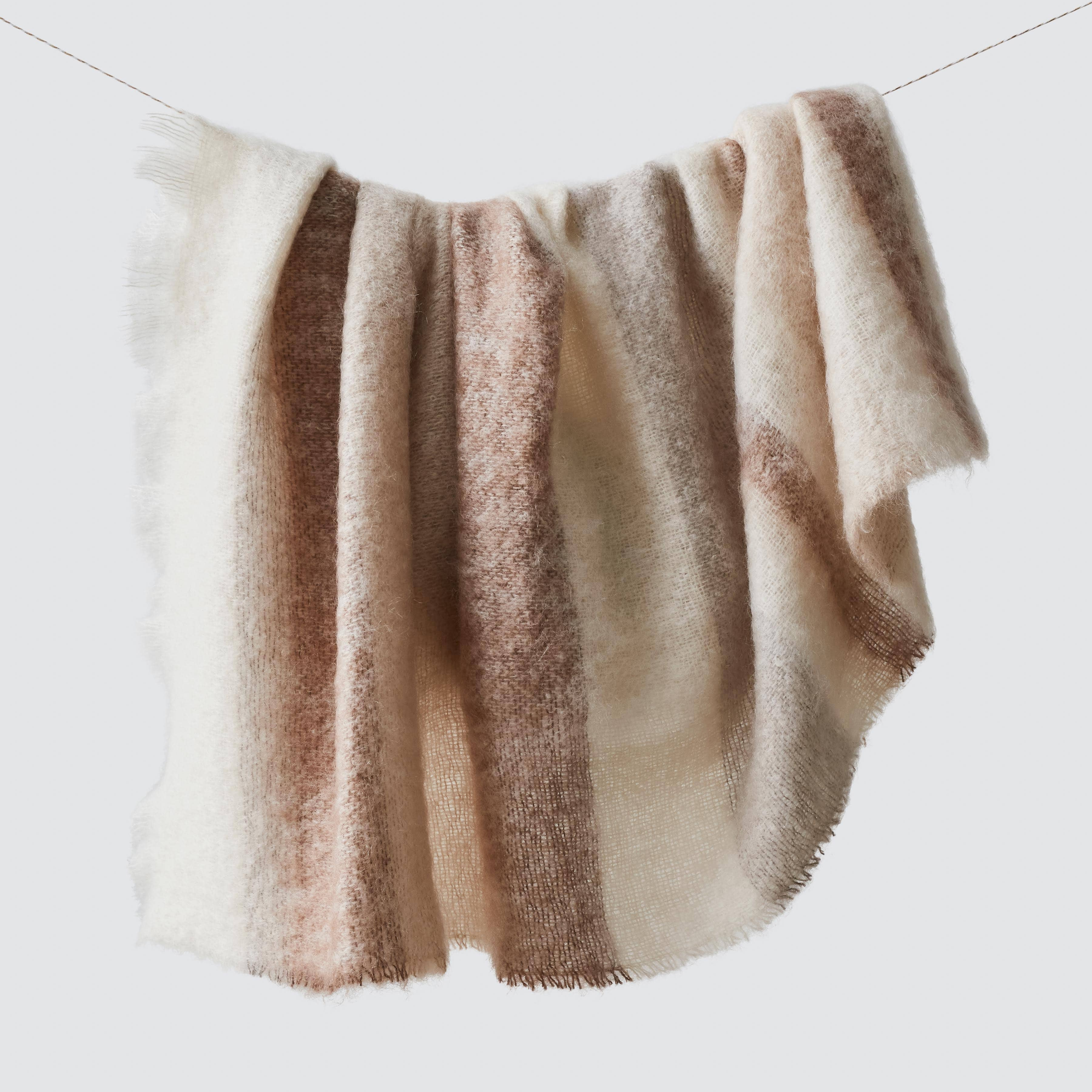 The Citizenry Delaney Mohair Throw | Cream - The Citizenry