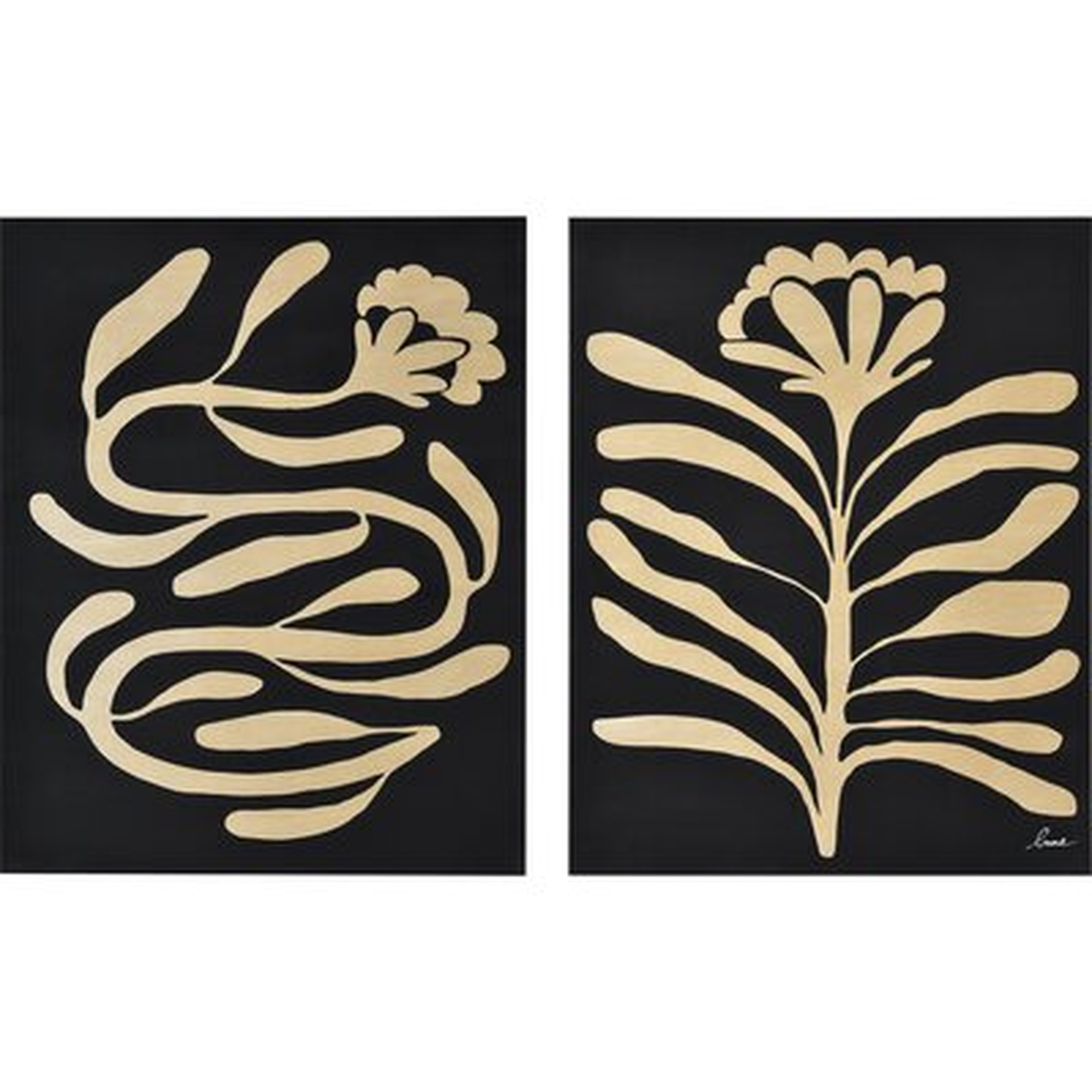 Set Of Two Square Artwork On Polywood - Wayfair