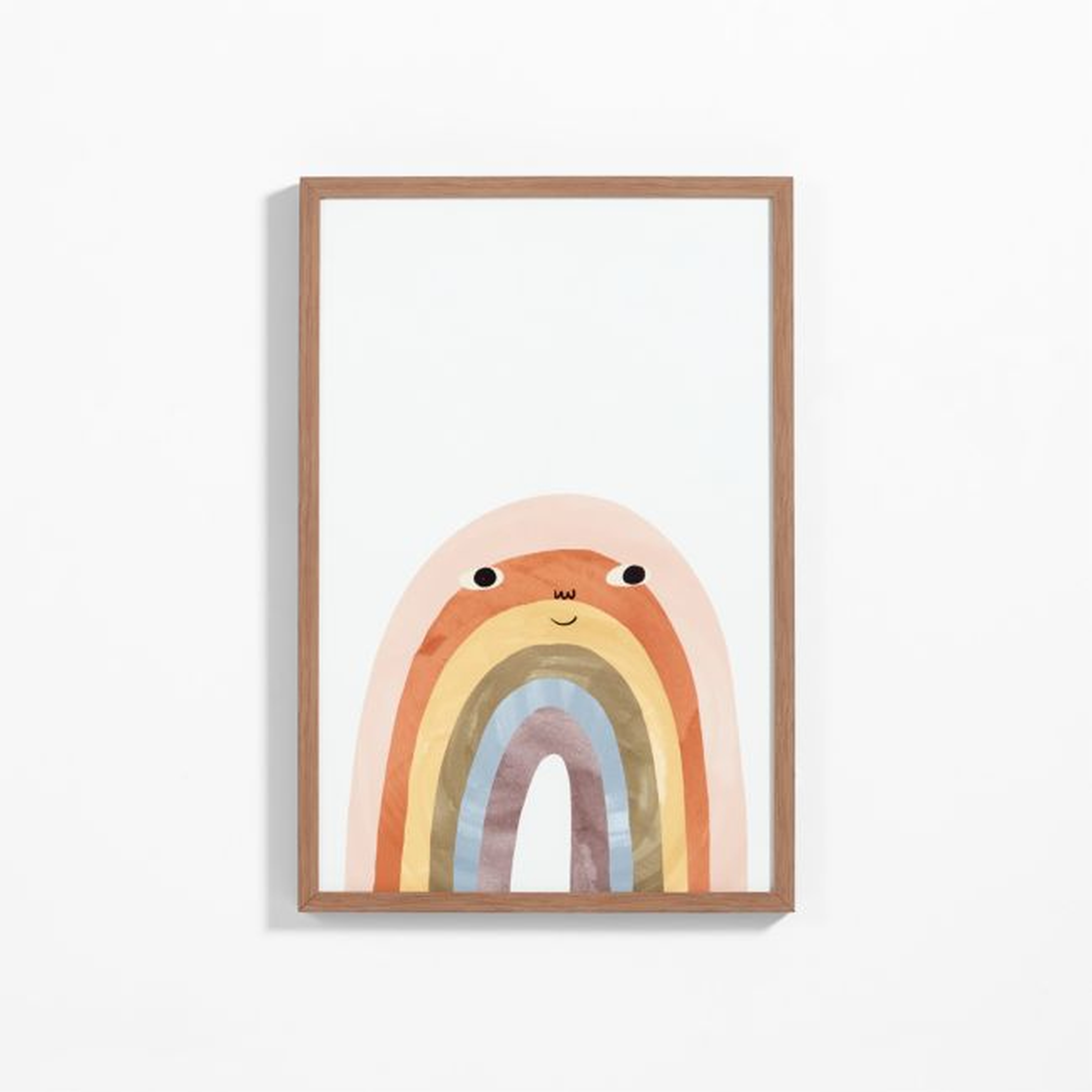 Happy Rainbow Large Framed Wall Art Print - Crate and Barrel