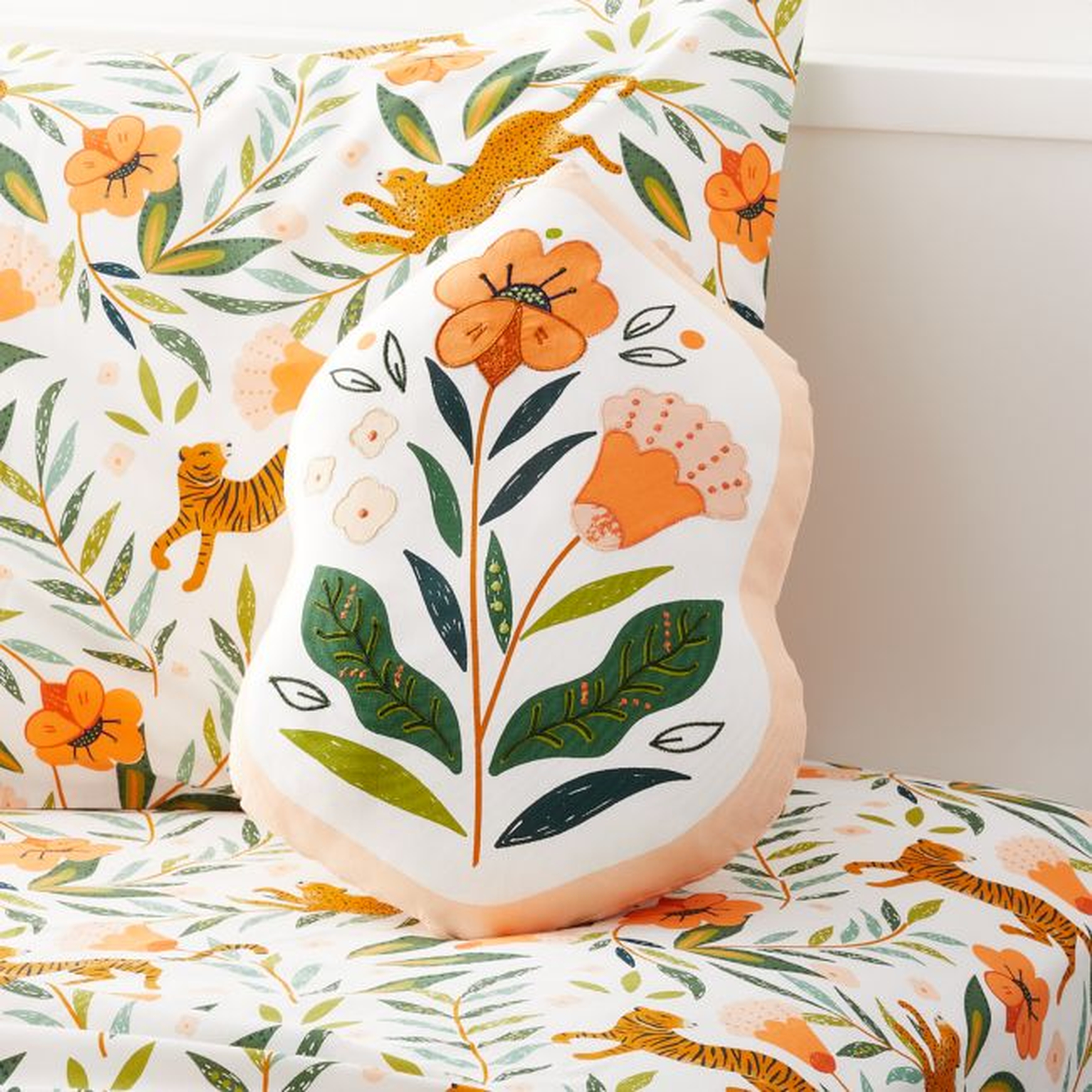 Flower Throw Pillow - Crate and Barrel