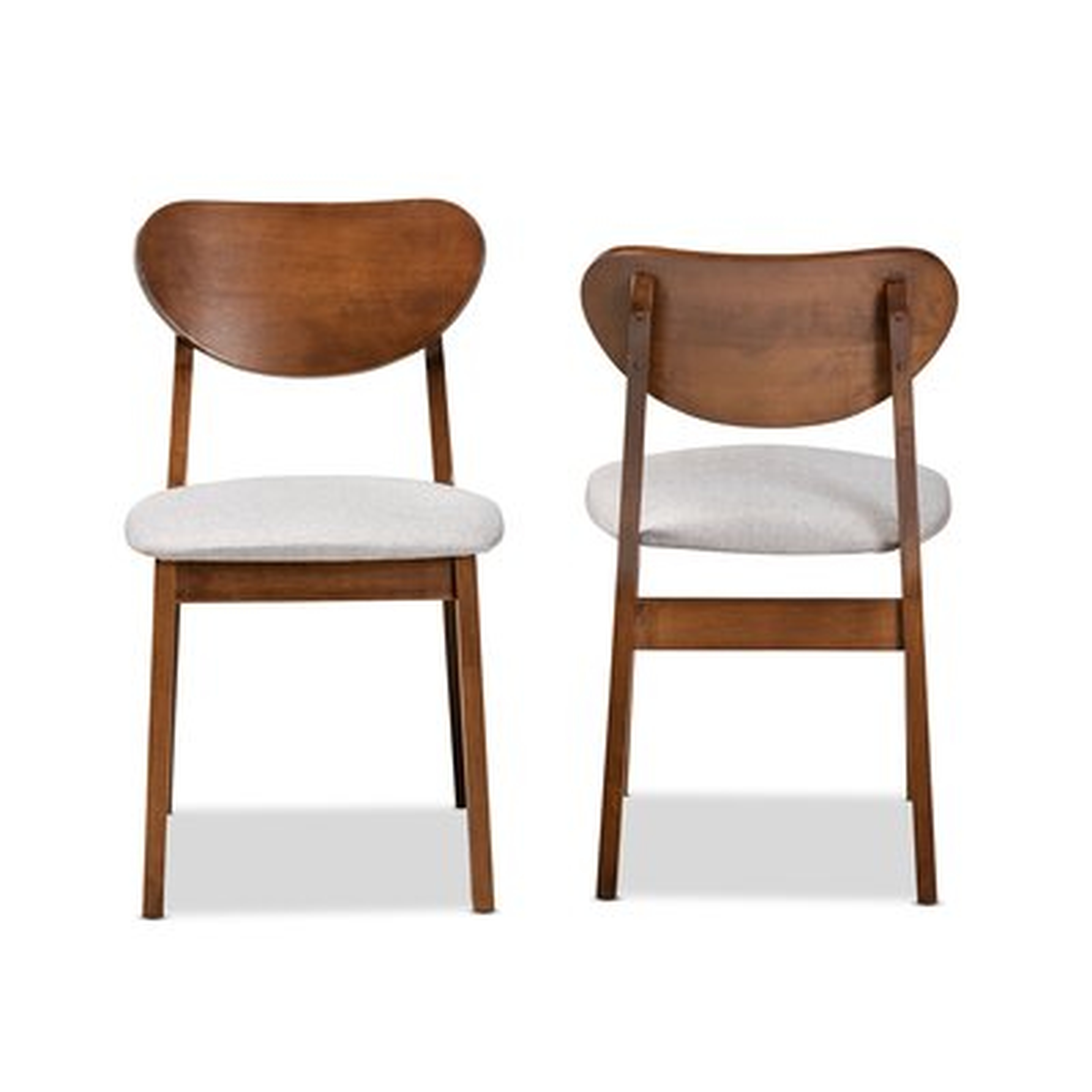 Copernicus Mid-Century Modern Upholstered Dining Chair (Set of 2) - Wayfair