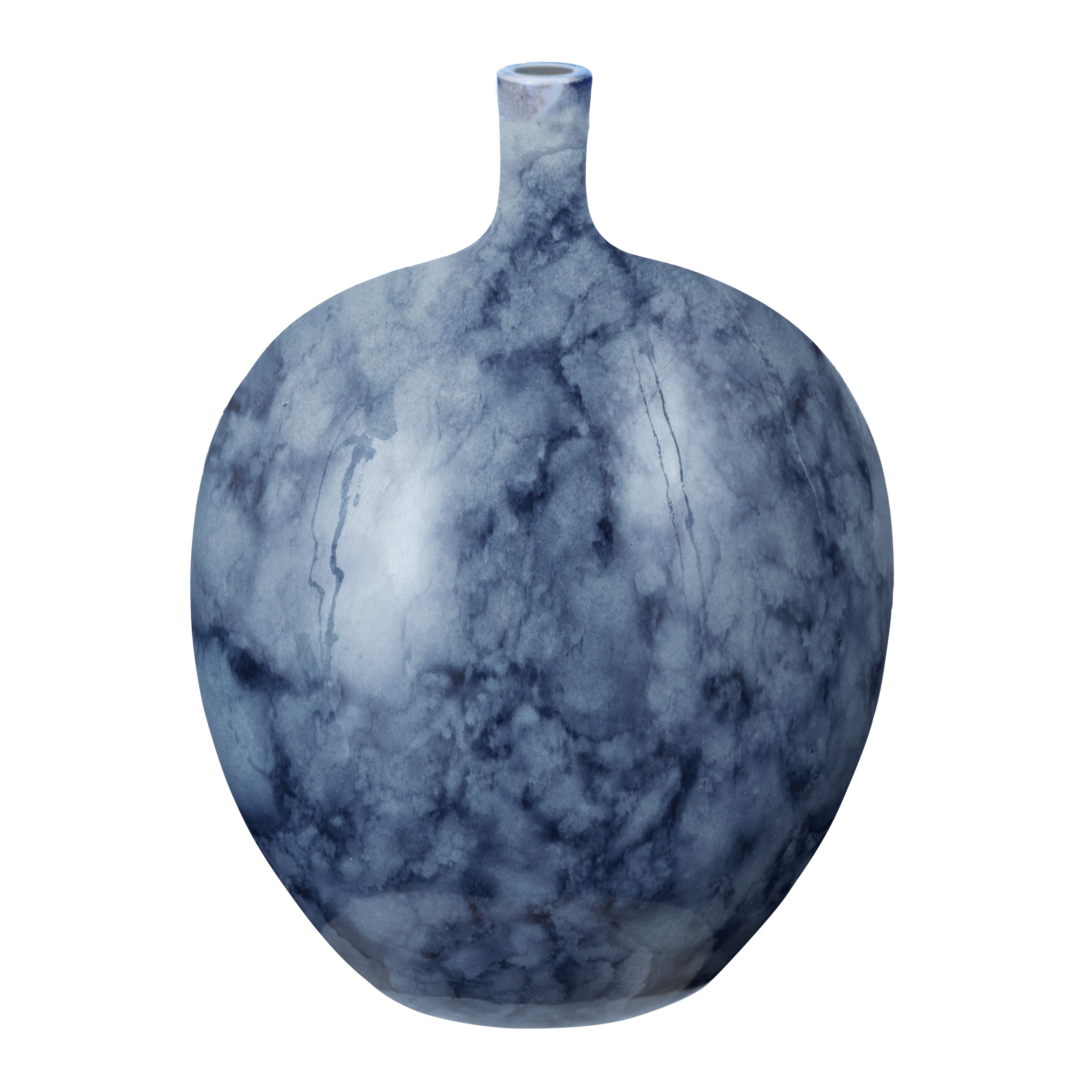 Midnight Marble Vase - Small - Elk Home