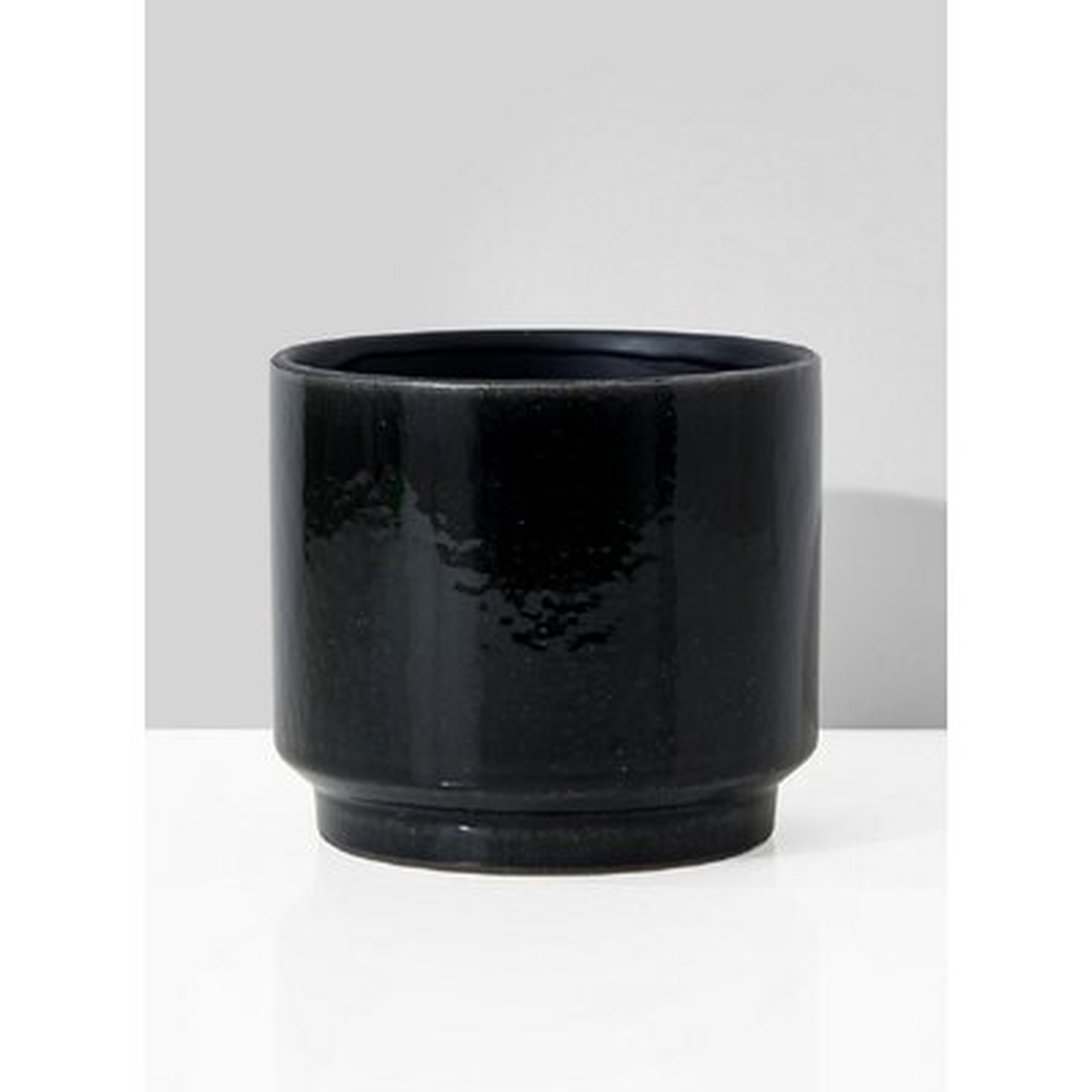 Sickels Black 6" Indoor / Outdoor Ceramic Table Vase - Wayfair