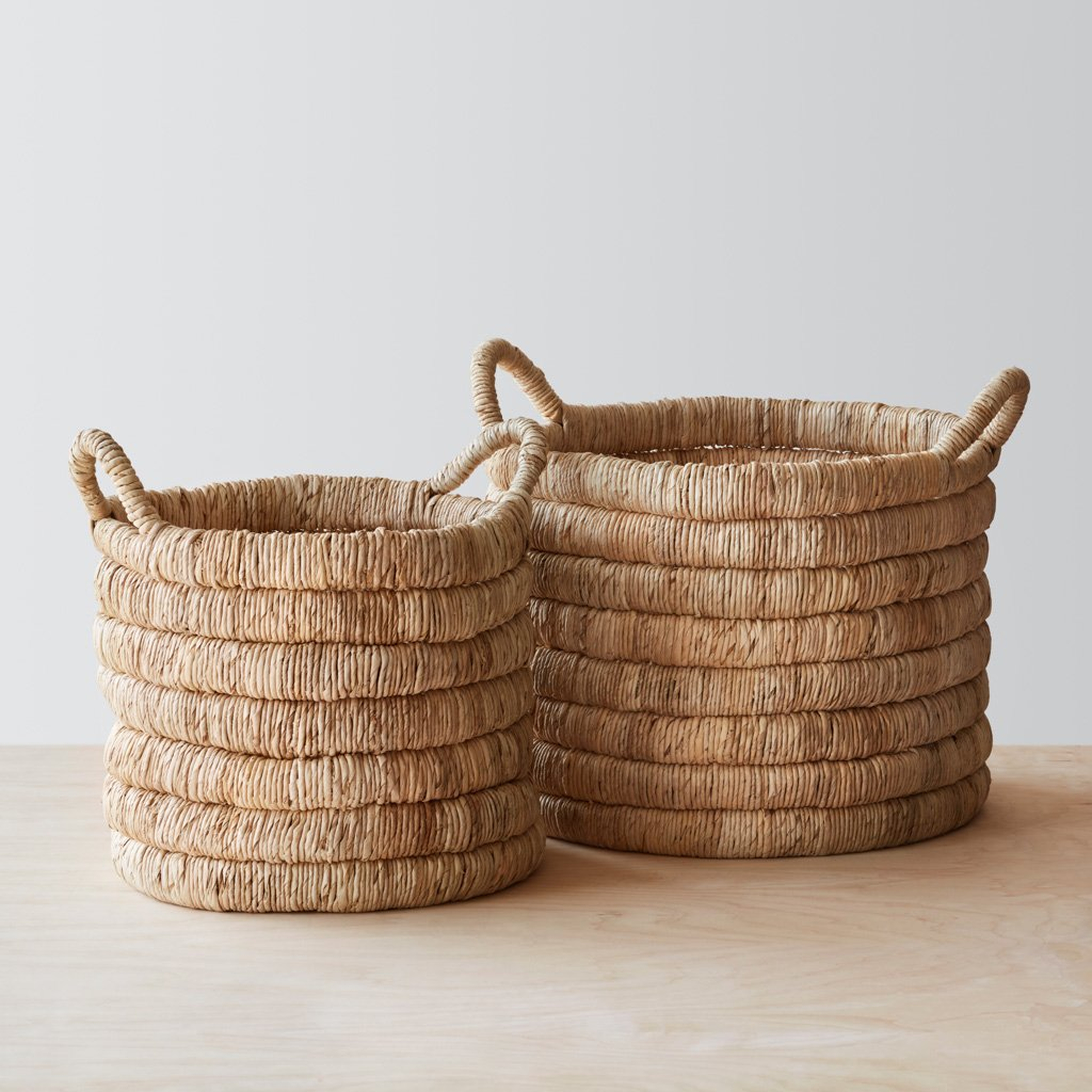 Sundak Storage Baskets - Light - Set of Two - 1 ea. By The Citizenry - The Citizenry