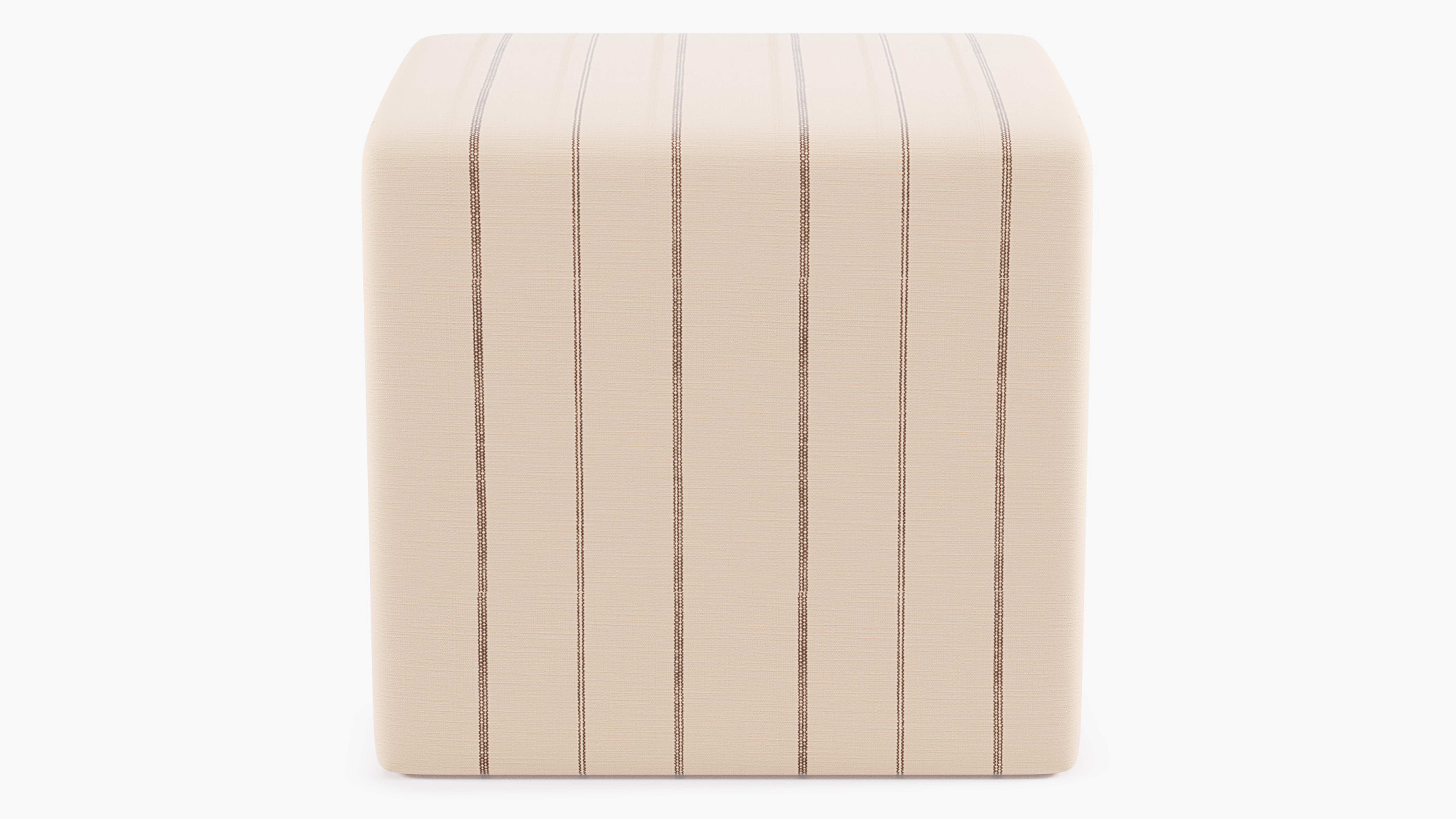 Cube Ottoman, Charcoal Fritz - The Inside