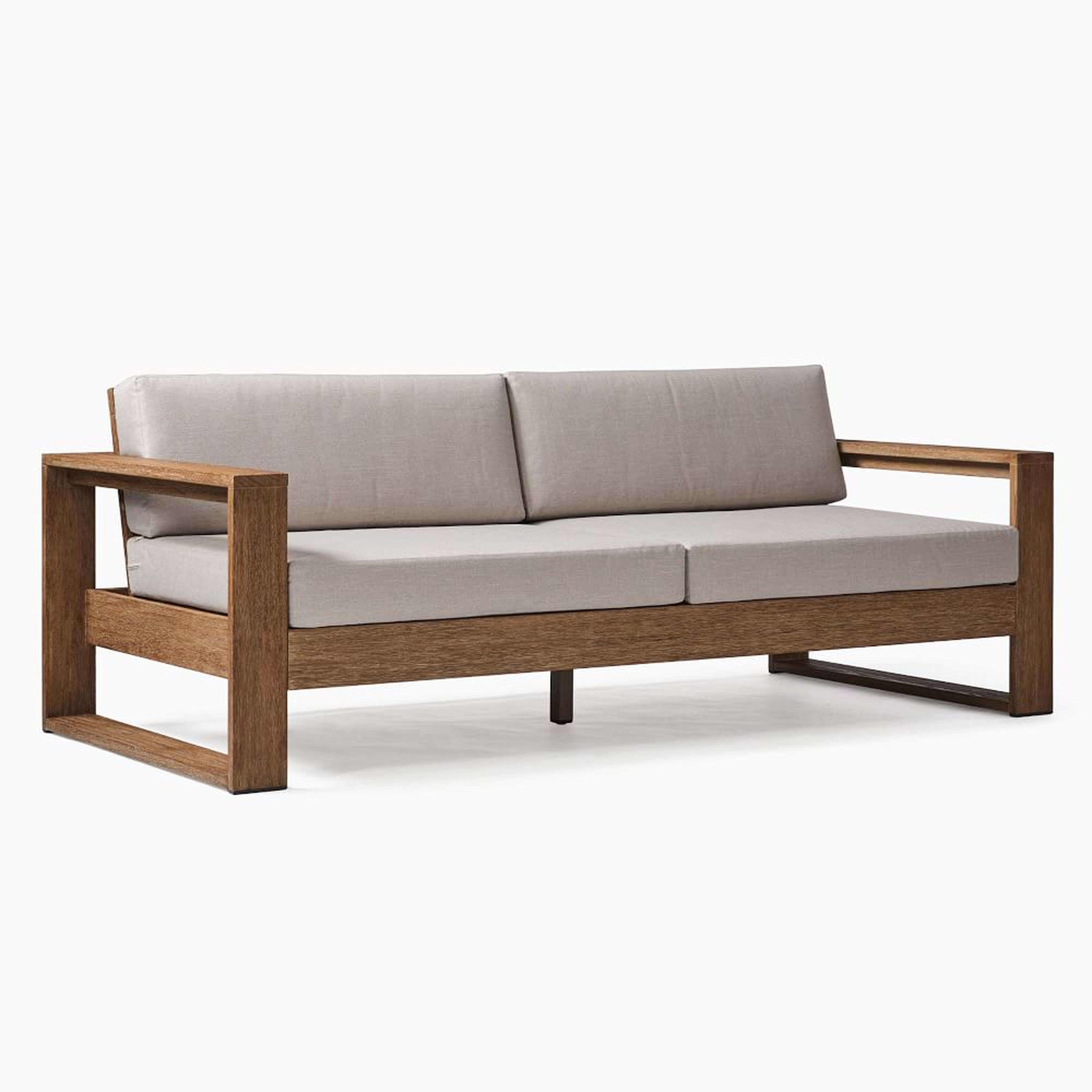 Portside Outdoor 85 in Sofa, Driftwood - West Elm