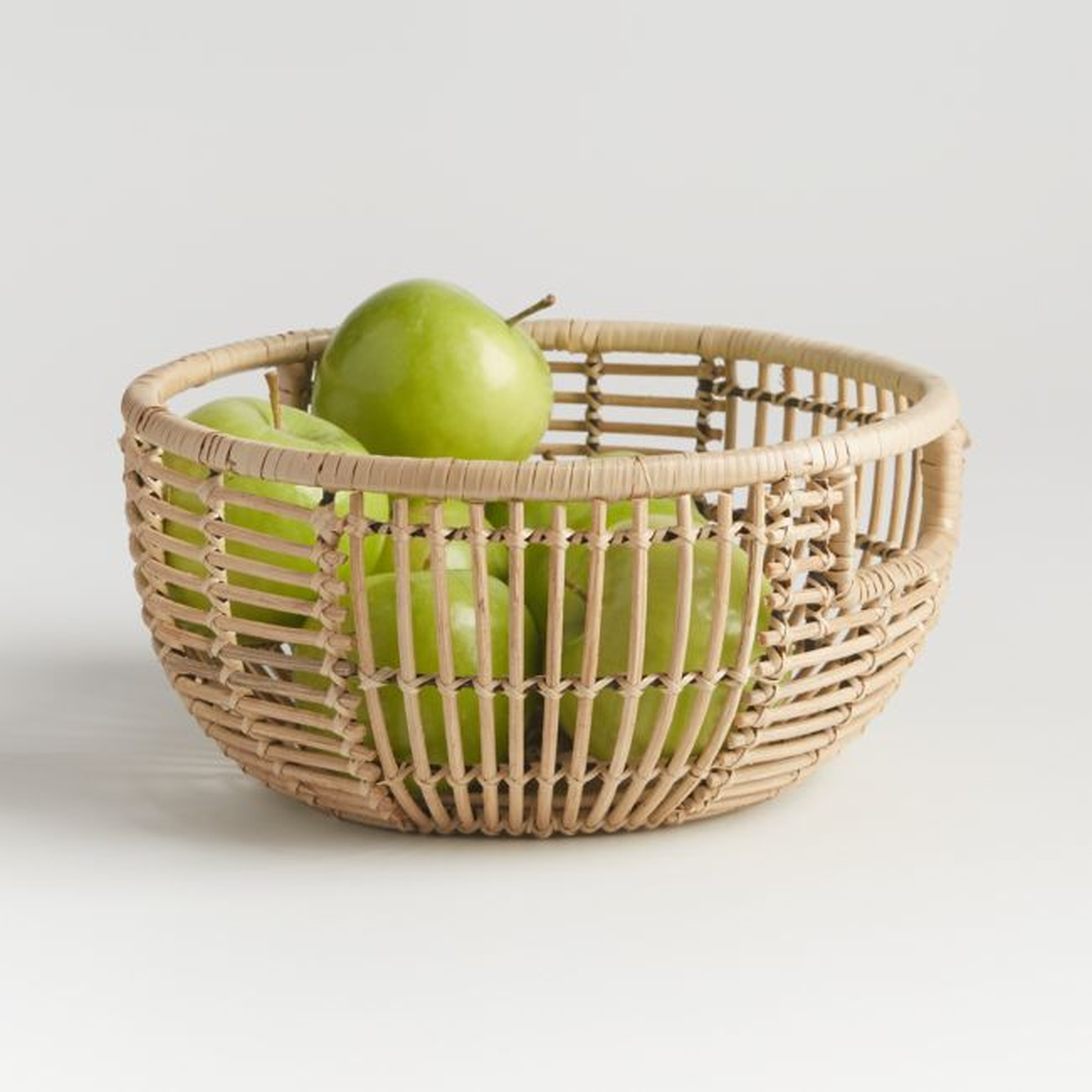 Savrin Rattan Fruit Basket - Crate and Barrel