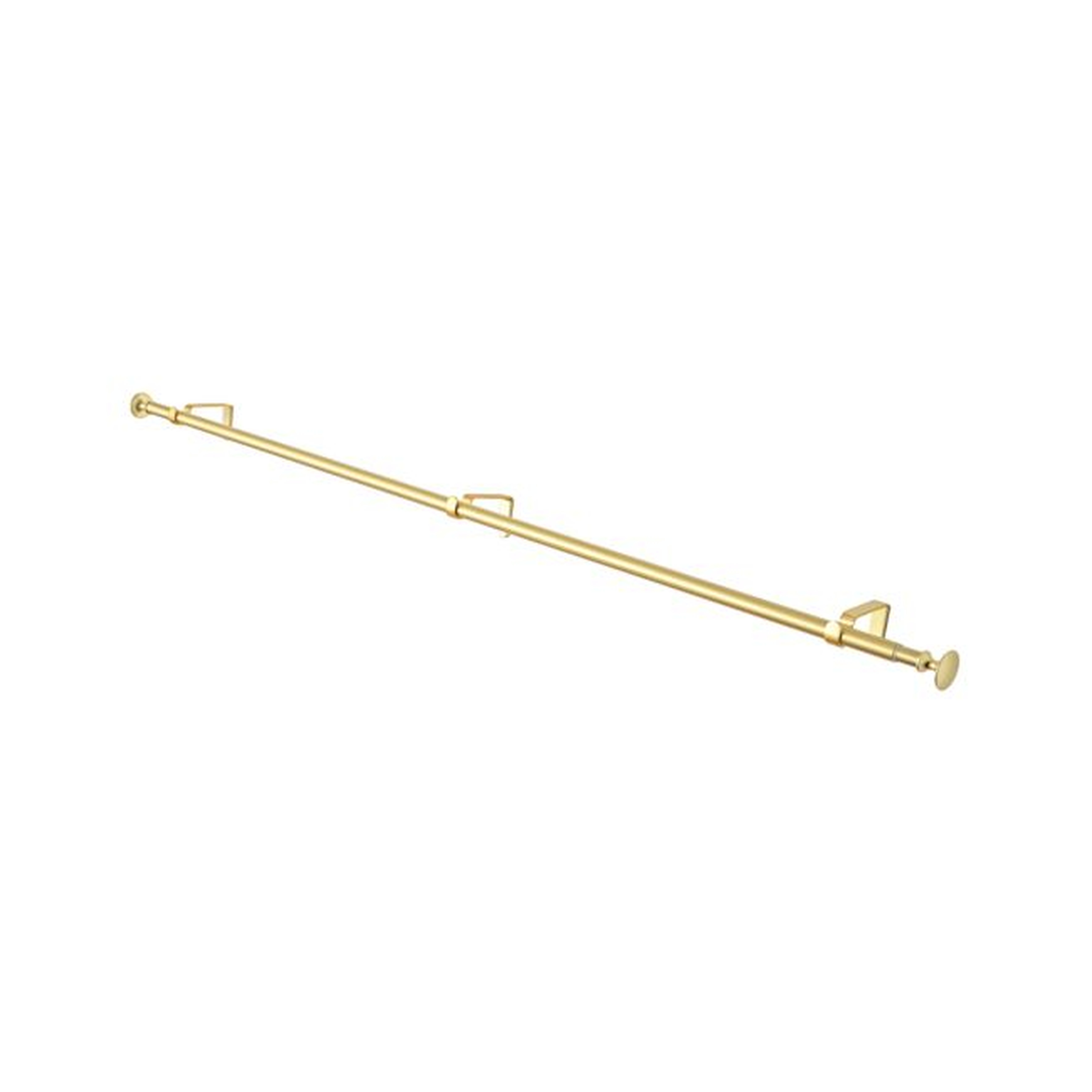 Single Gold 48-88" Curtain Rod - Crate and Barrel