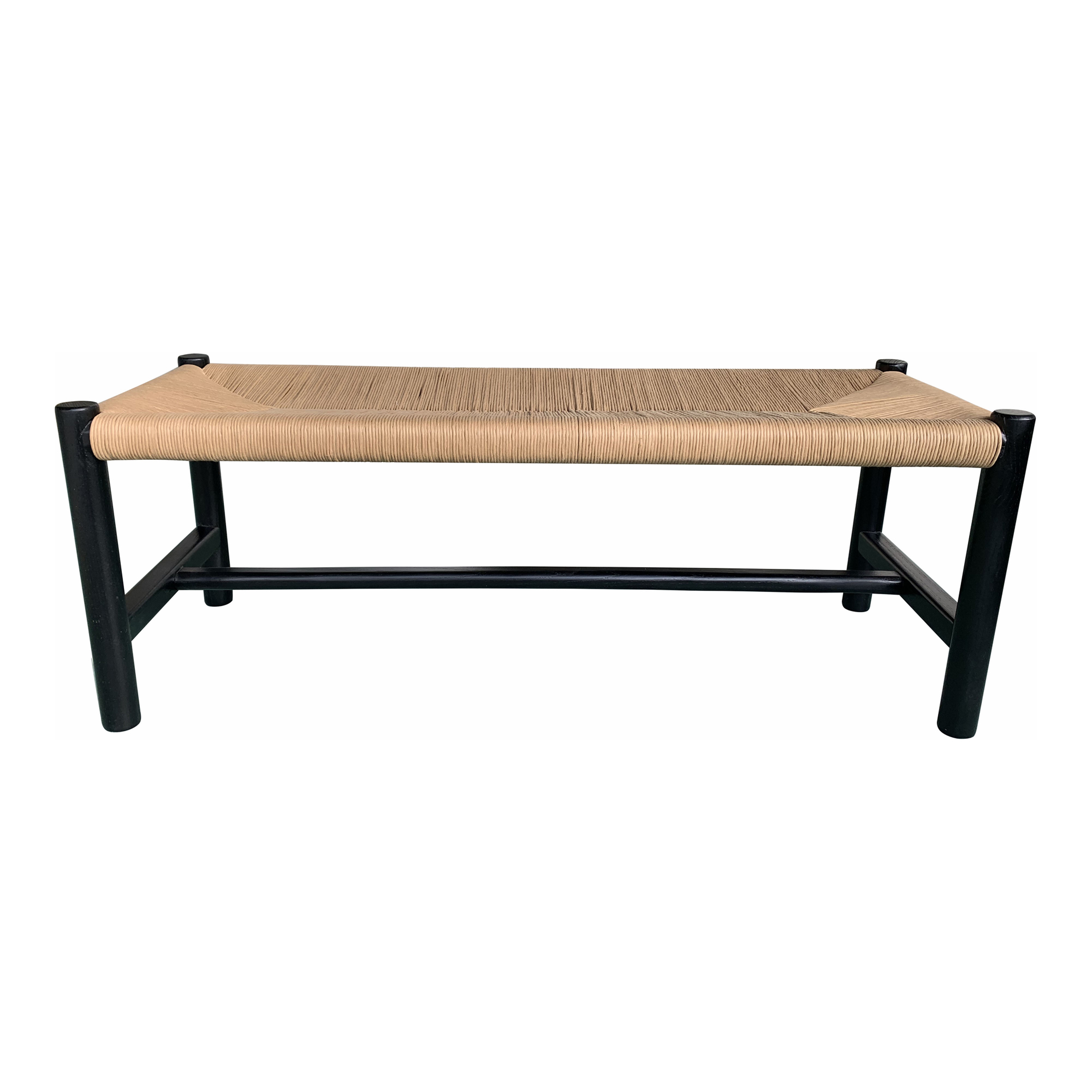 Hawthorn Small Bench Black - Moes Home Collection