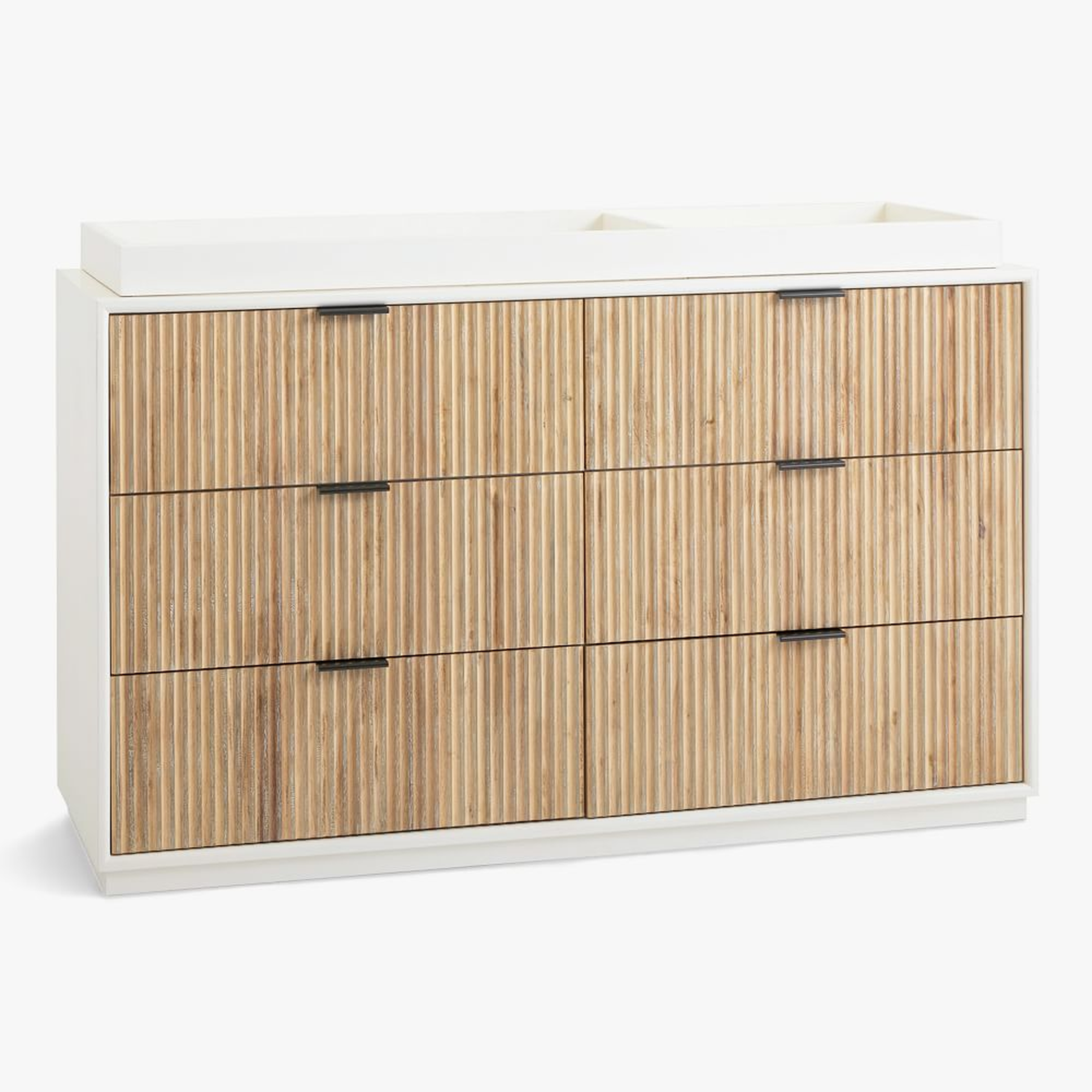 Quinn Storage Changing Table, Cerused White, WE Kids - West Elm