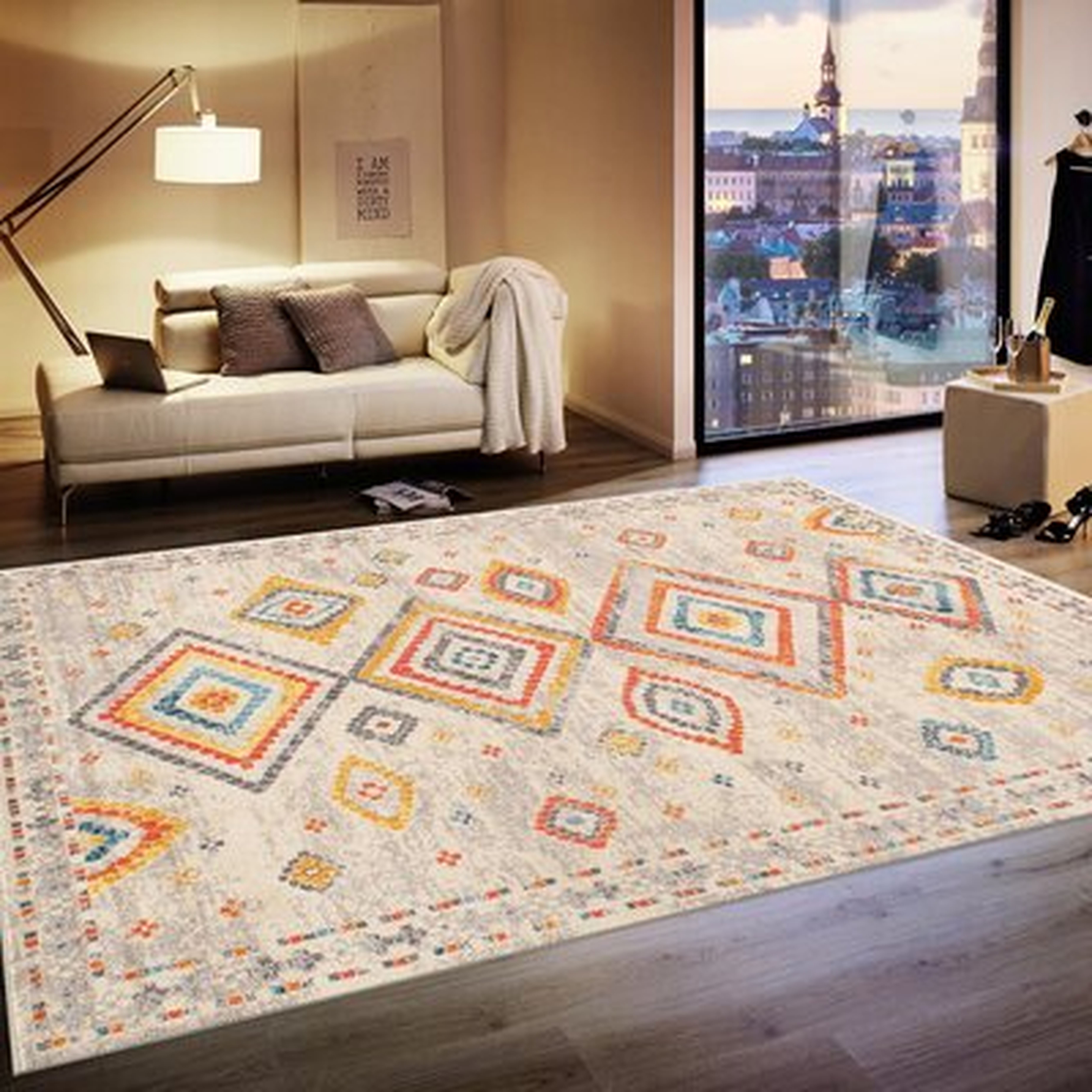 Aldora Beige Area Rug - Wayfair