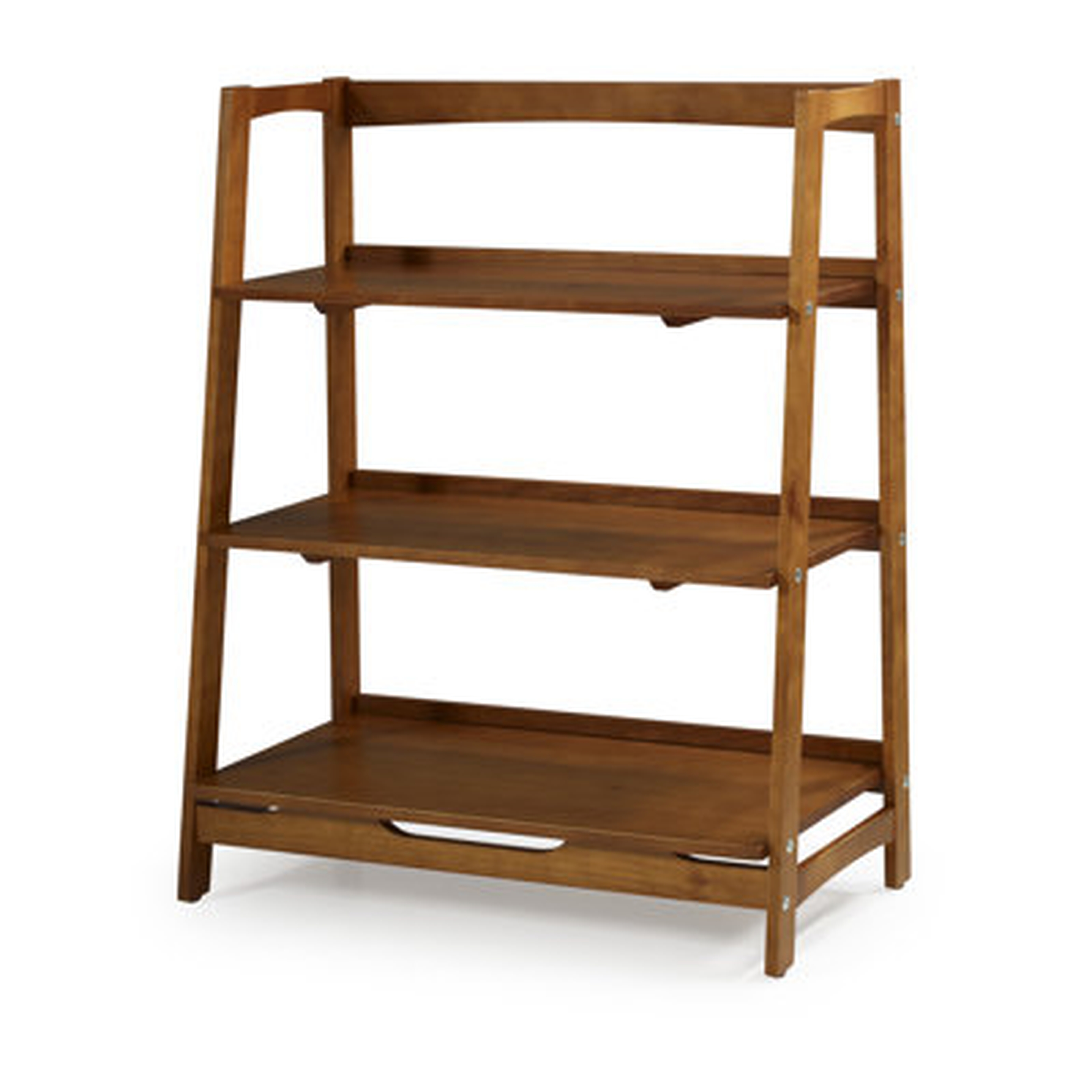 Mid Century Open Shelving Unit- Oak Finish - Wayfair