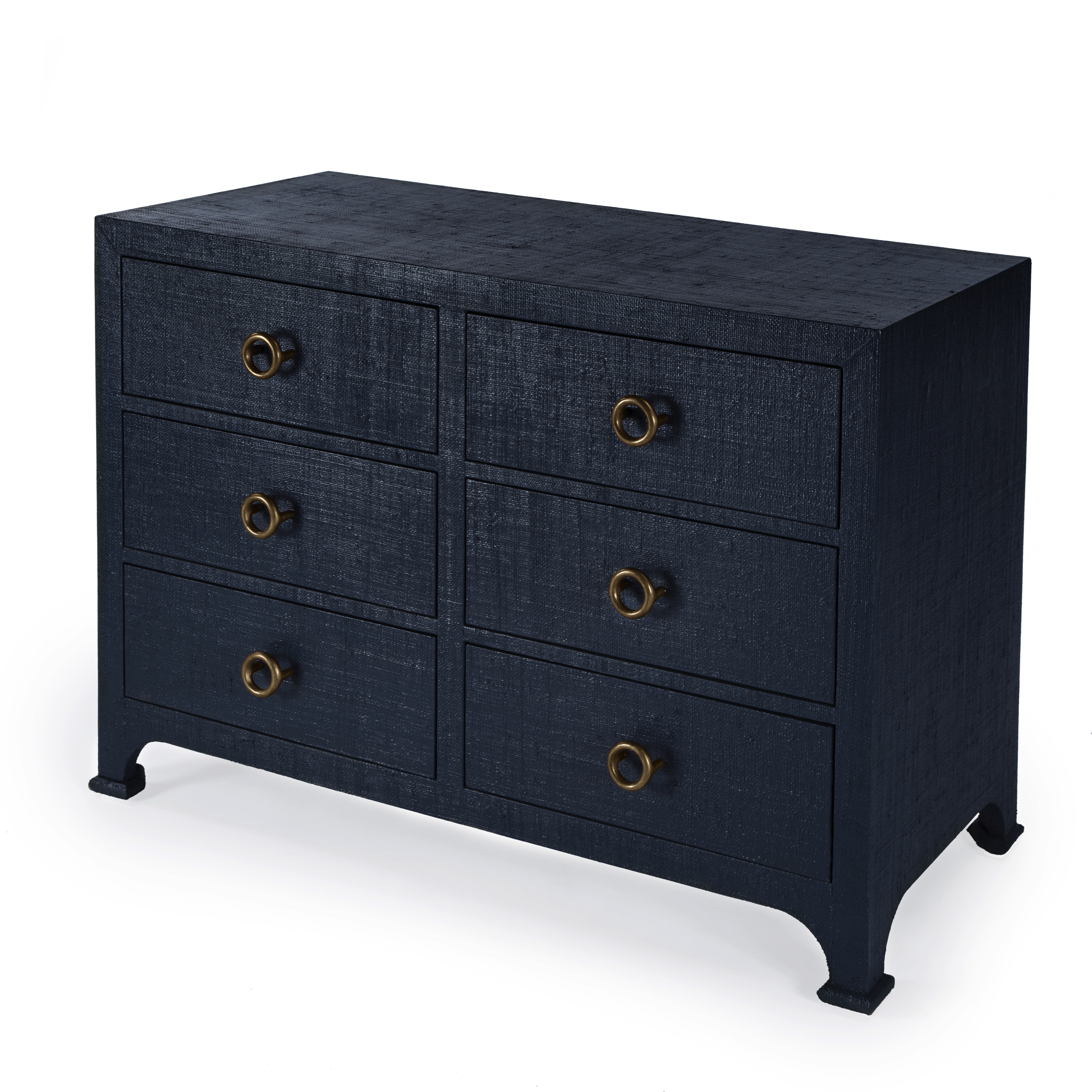Chatham Navy Raffia Dresser - Butler Specialty Co.