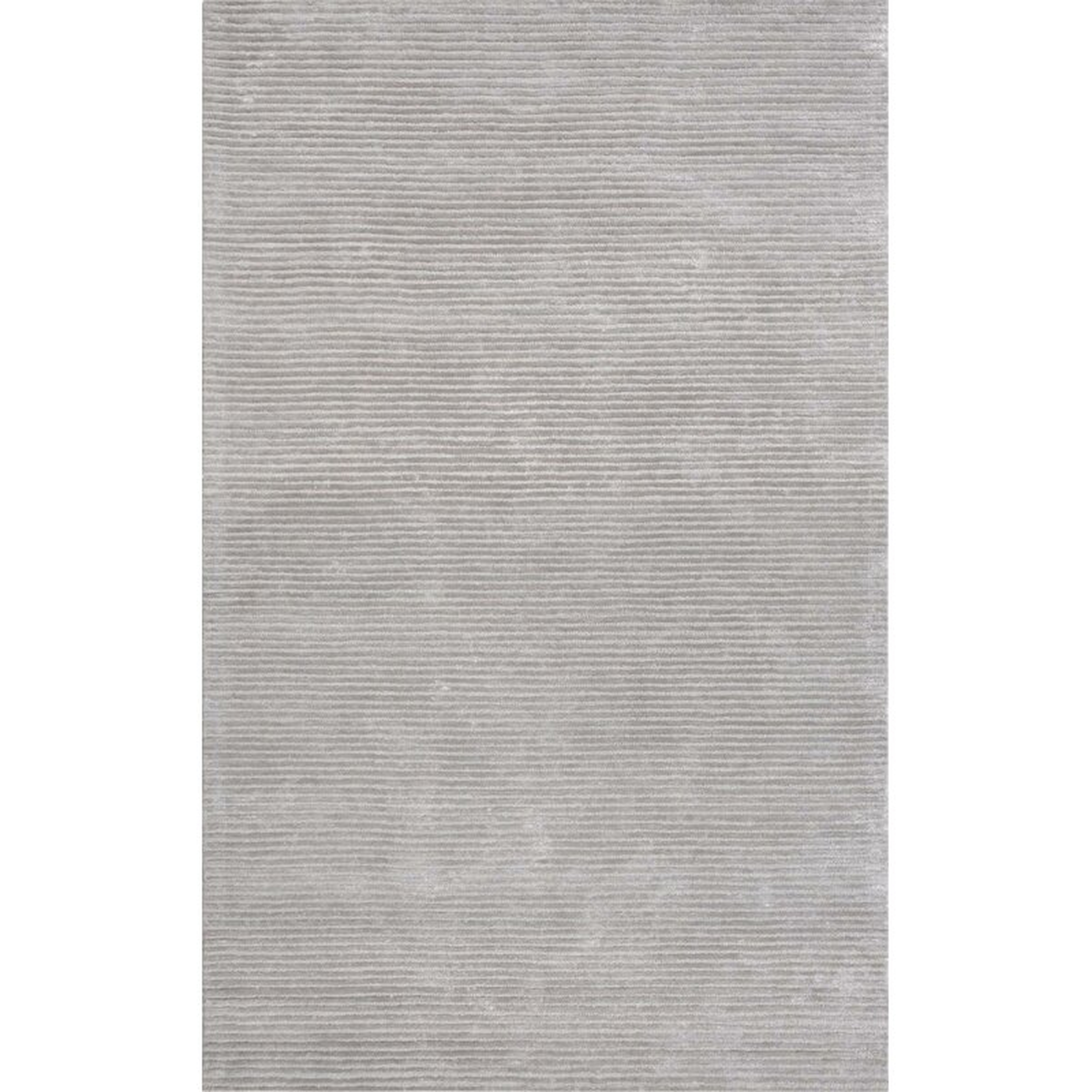 Edgy Handmade Tufted Silver Rug Rug Size: Rectangle 7'9" x 9'9" - Perigold