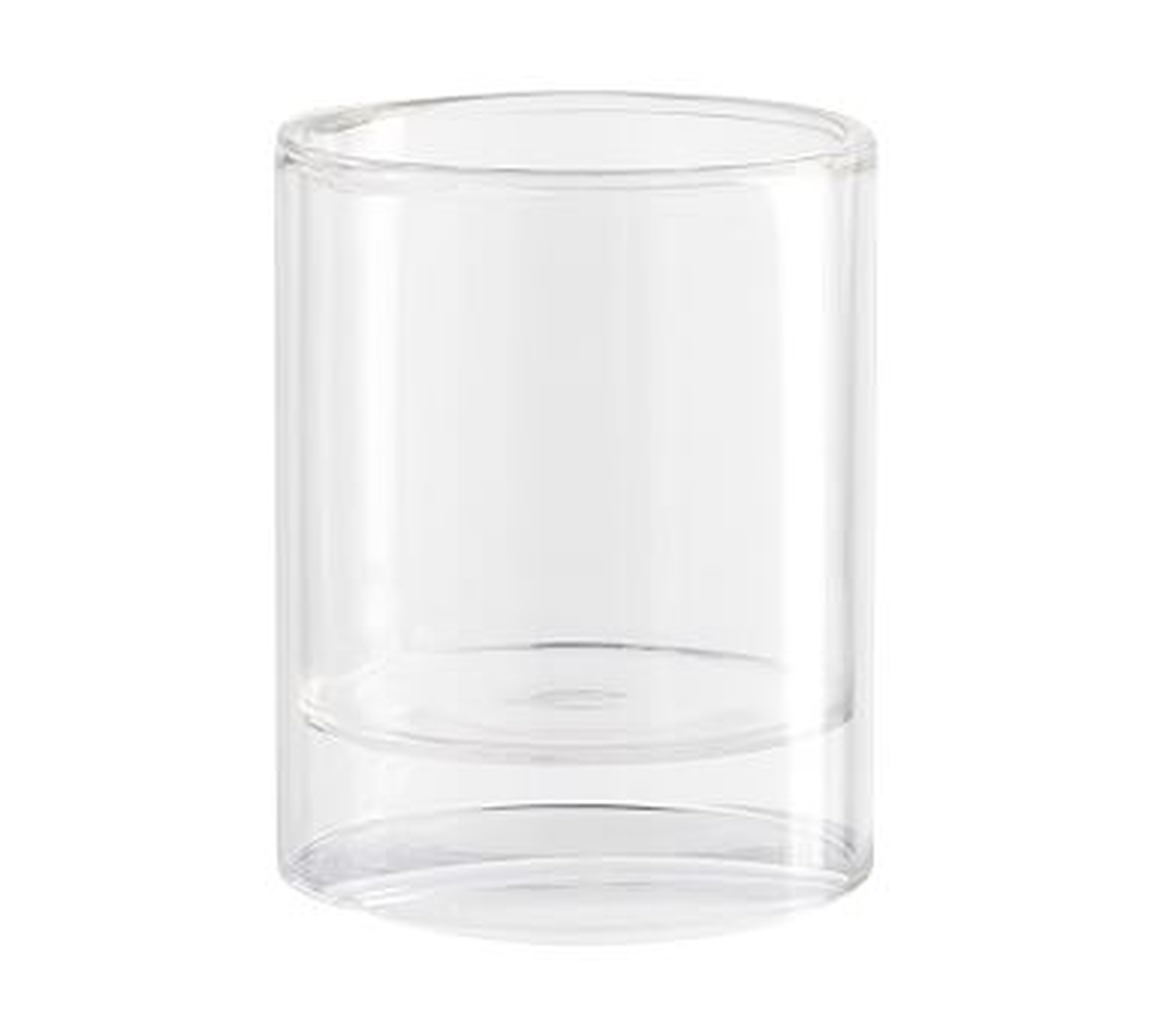 Floating Glass Pillar Holder, Clear, Small - Pottery Barn