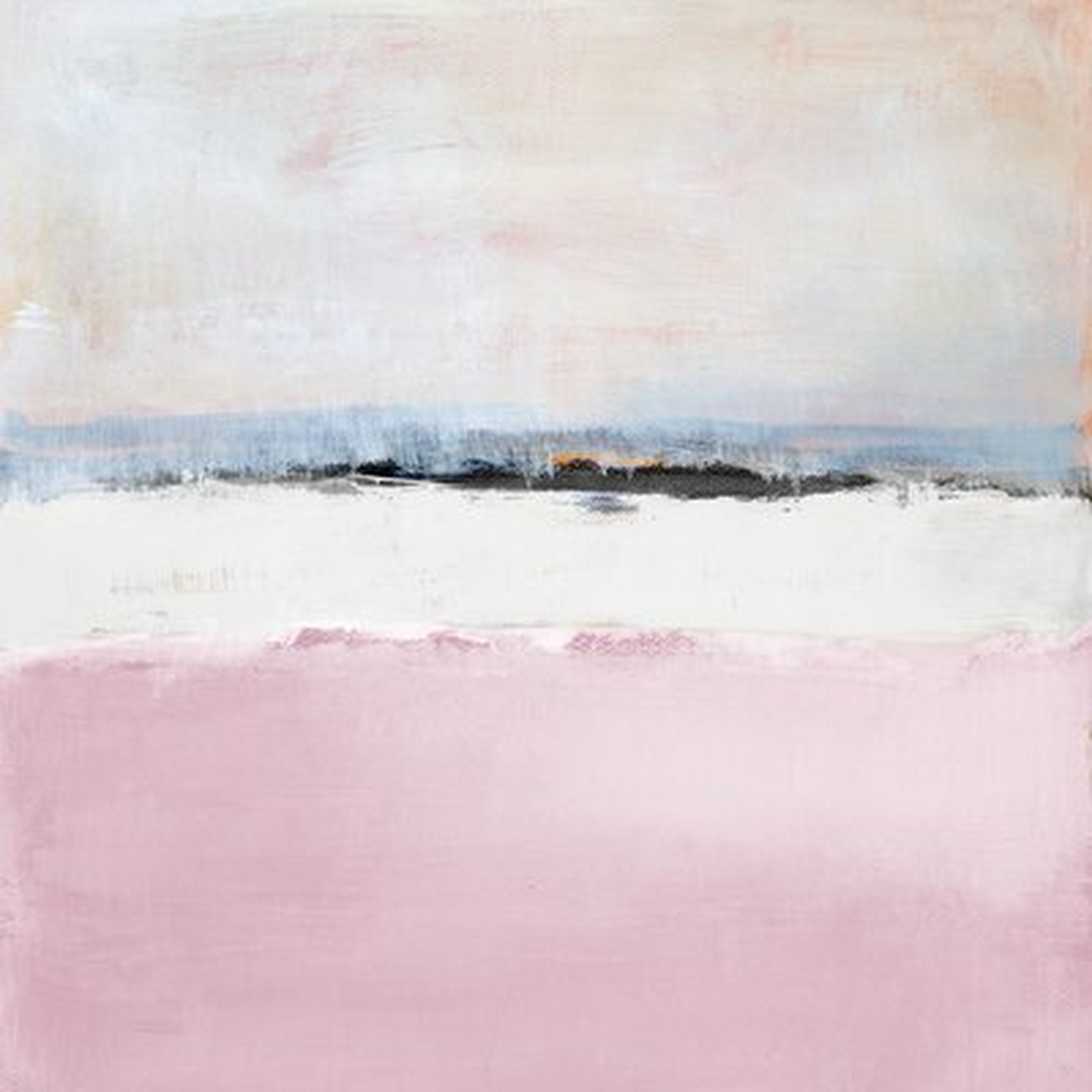 'Pink Sea Abstract' By Lanie Loreth - Wrapped Canvas Print - Wayfair