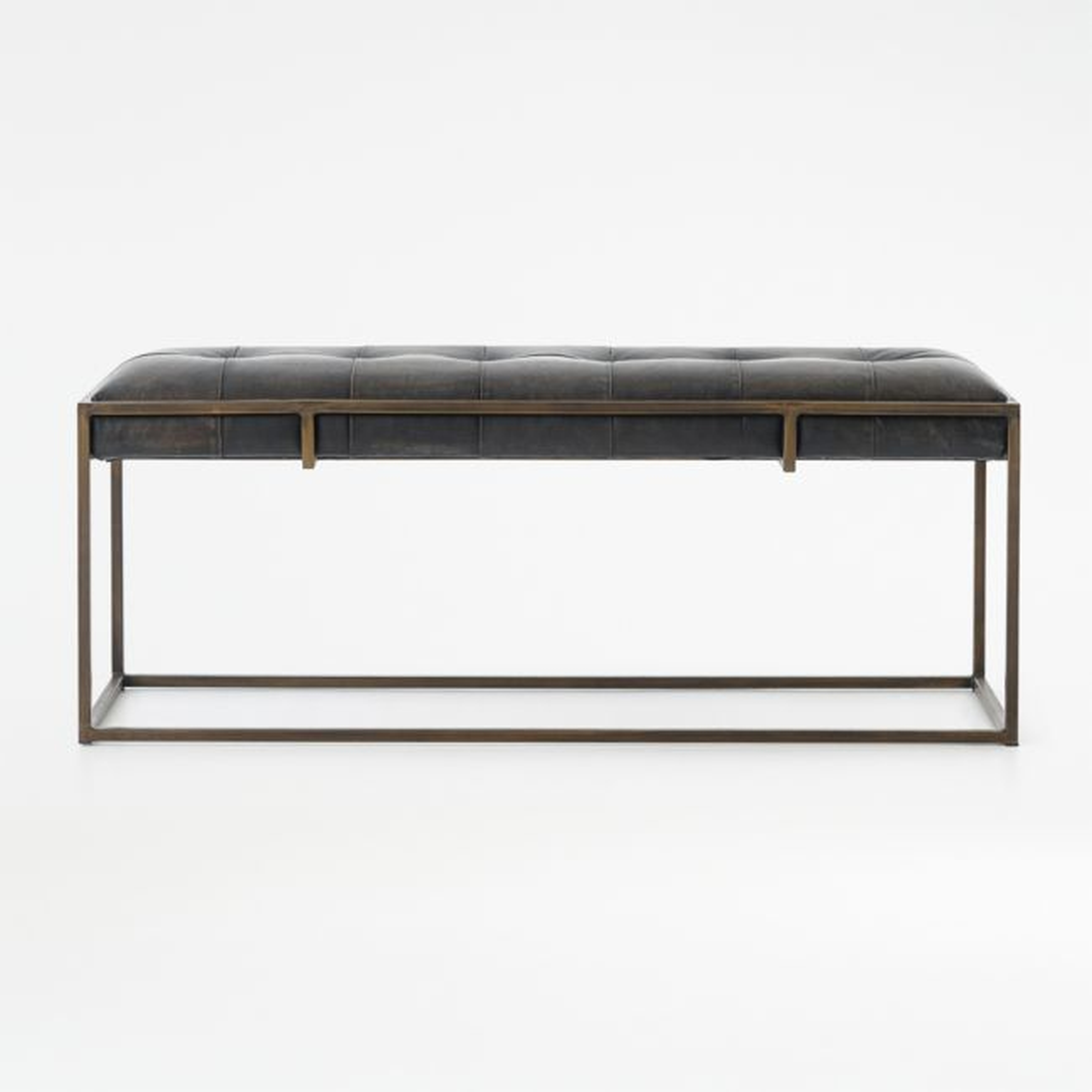 Ottilie Leather Bench - Crate and Barrel