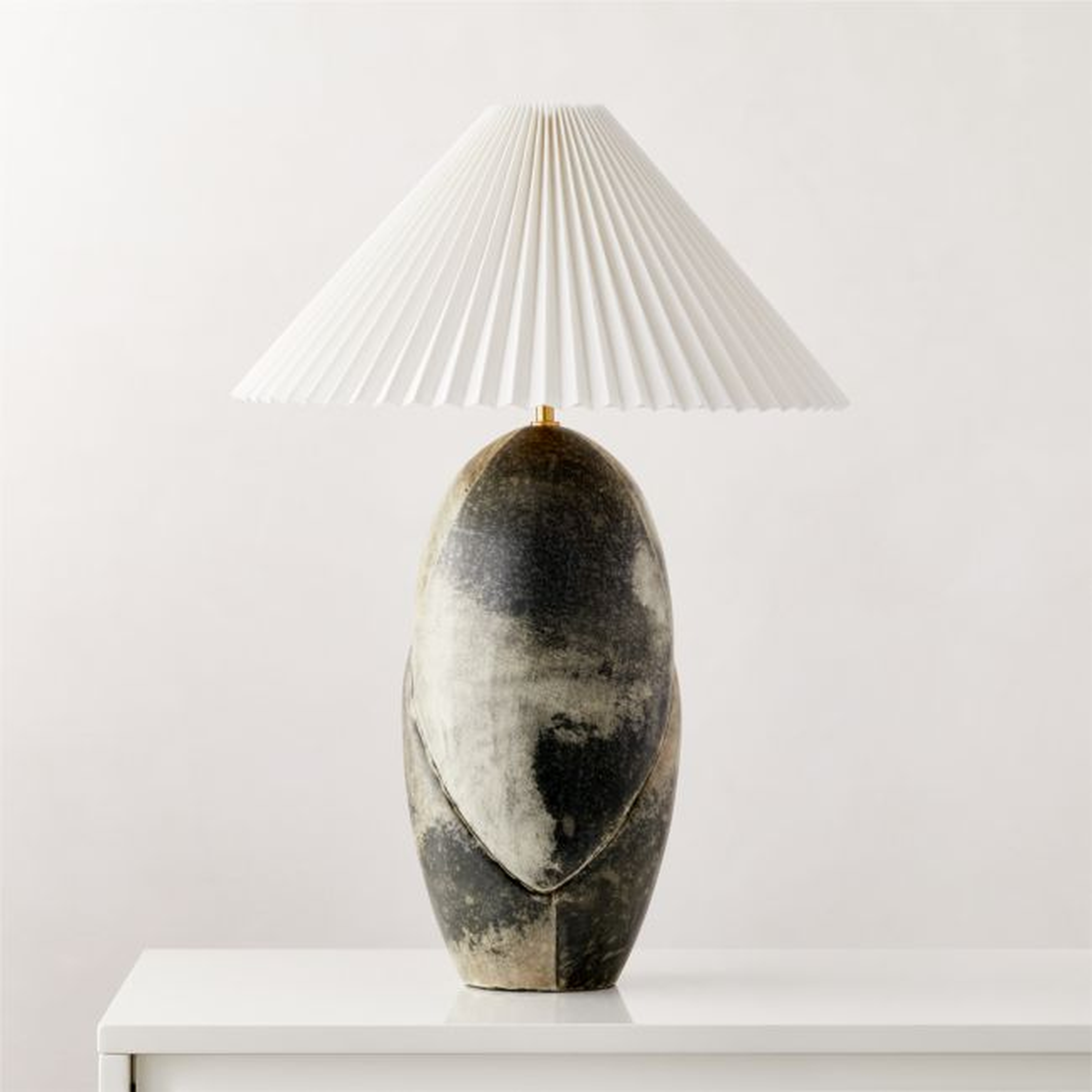 Enora Pieced Vellum Table Lamp - CB2