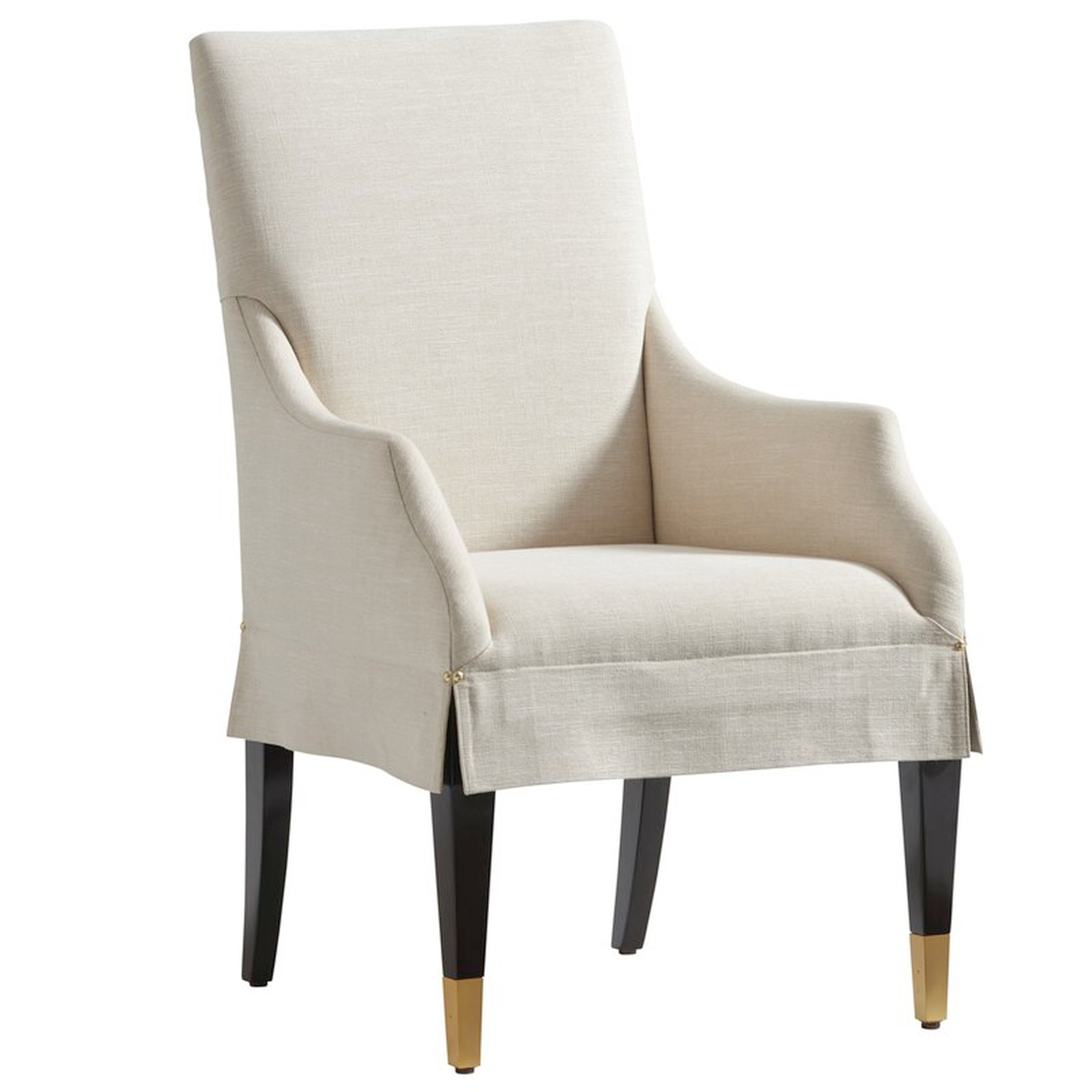 Lexington Carlyle Upholstered Arm Chair Upholstery: Ivory - Perigold