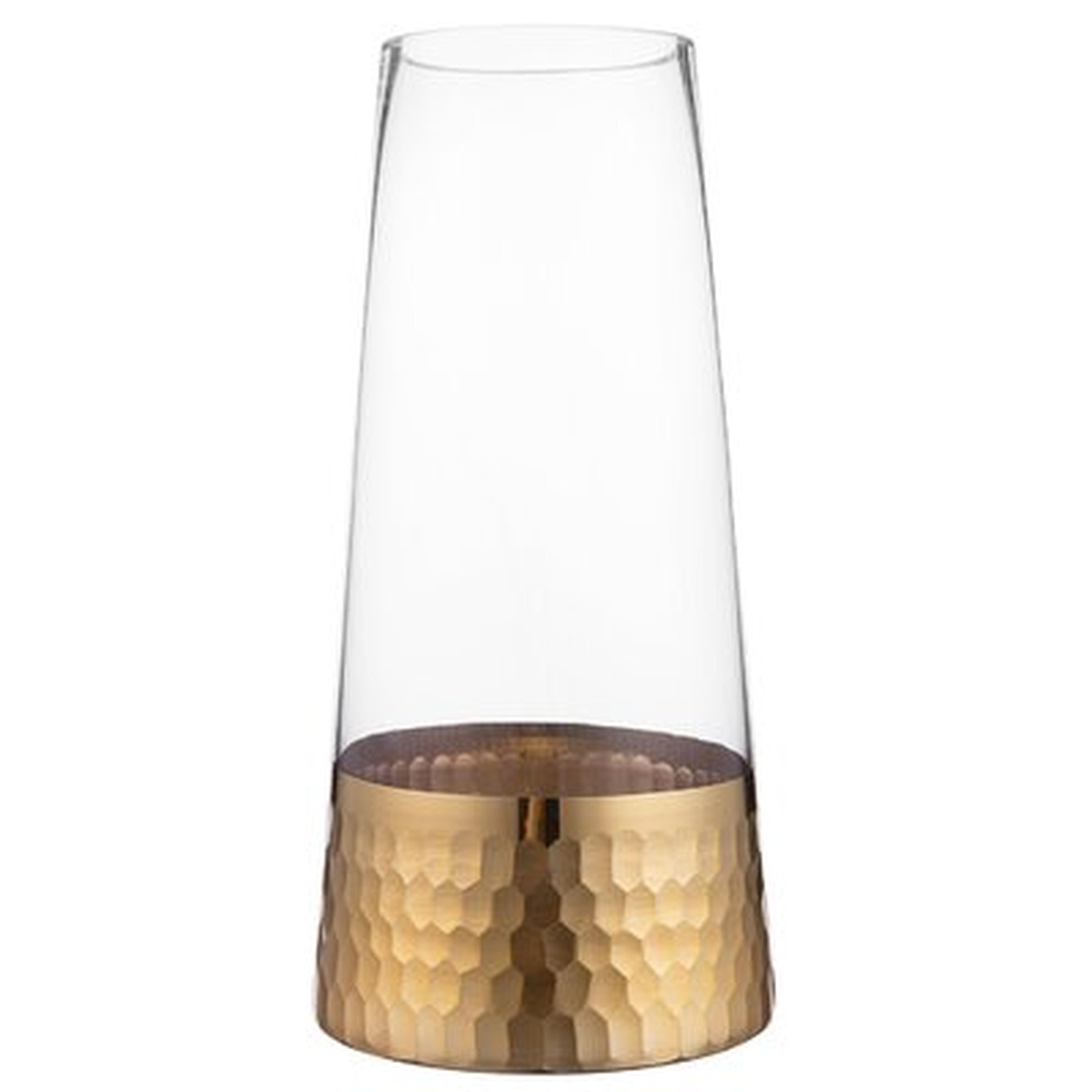 Golden Glass Table Vase - Wayfair