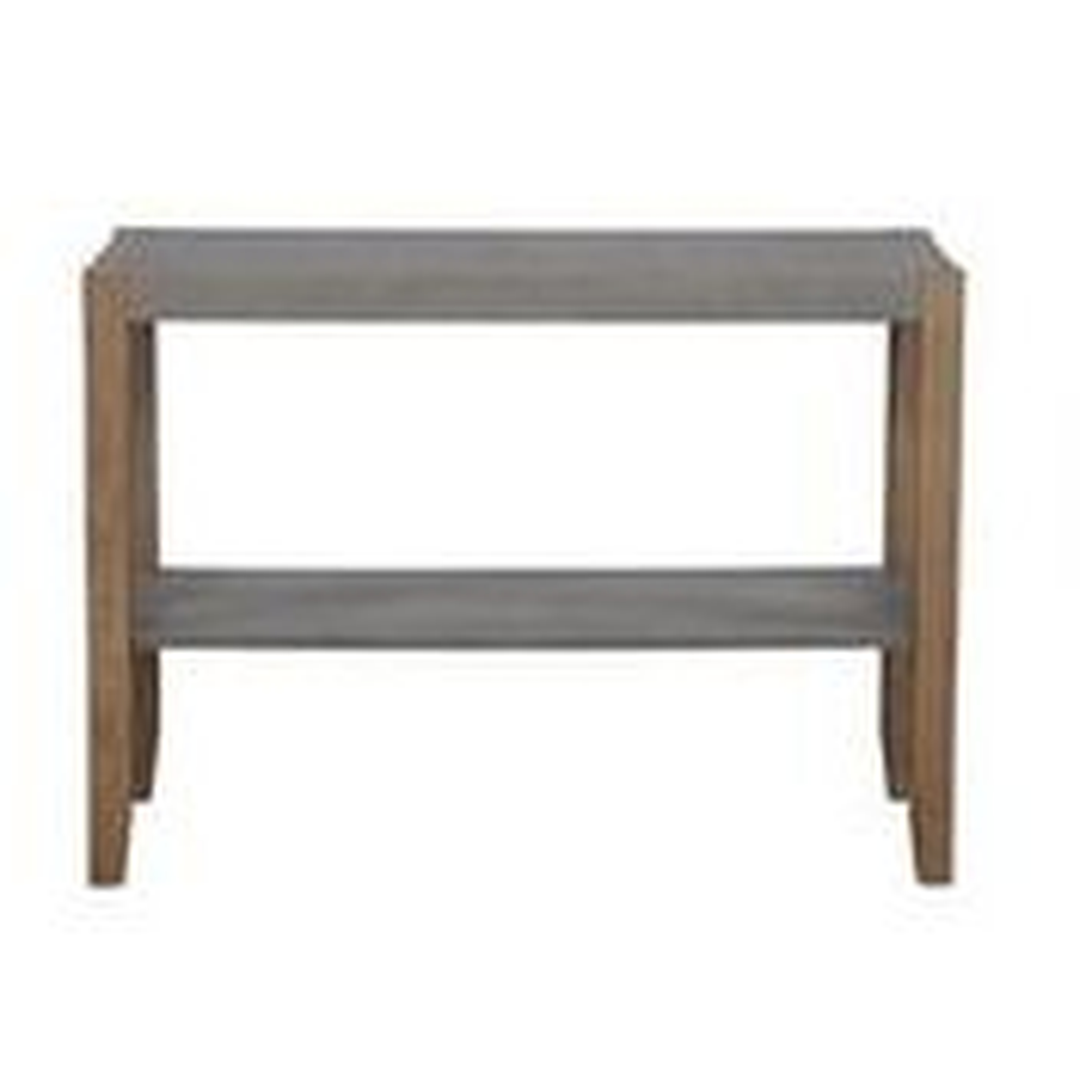 40"l Faux Concrete And Wood Sofa/tv Console Table With Shelf - Wayfair