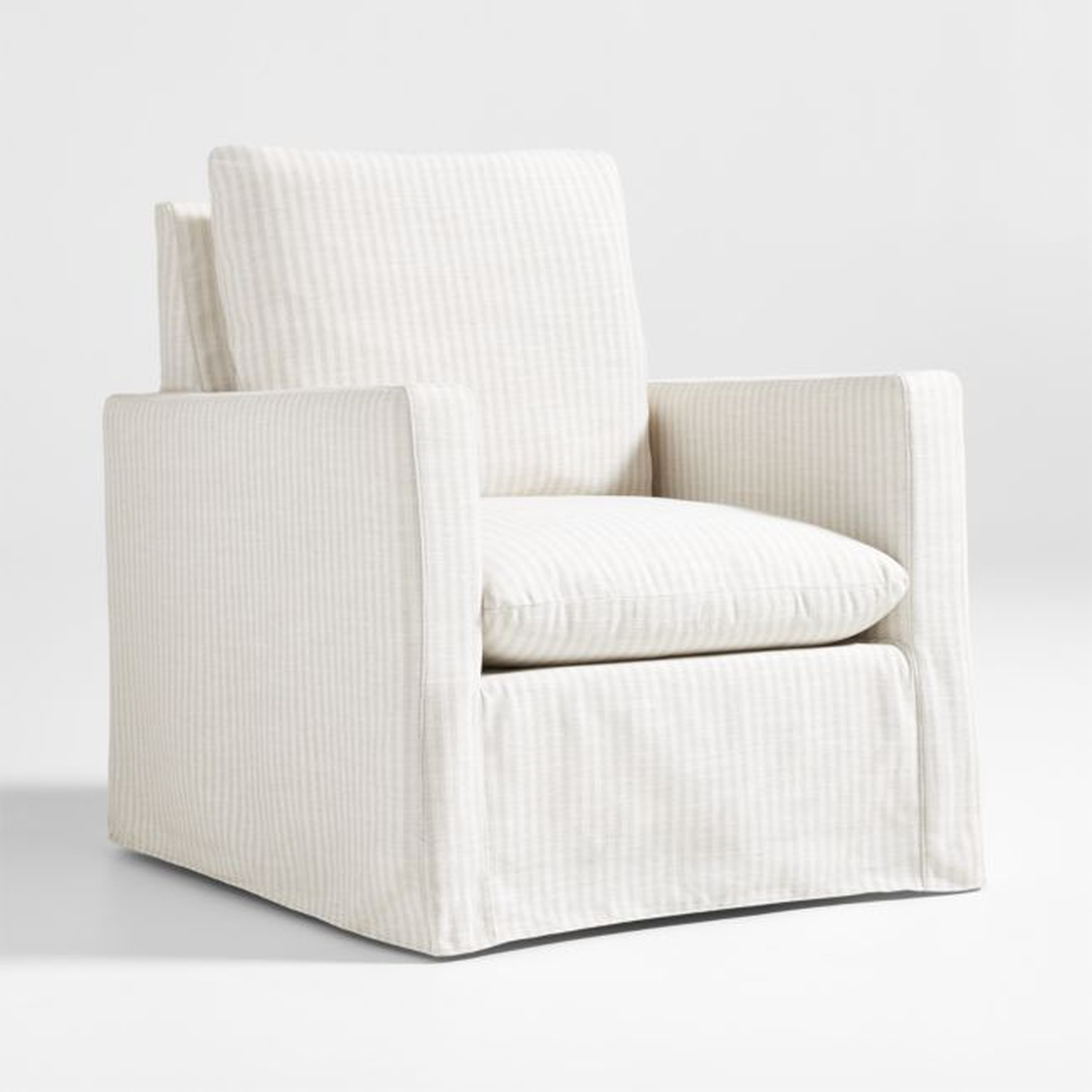 Ever Slipcovered Striped Nursery Glider Chair by Leanne Ford - Crate & Kids