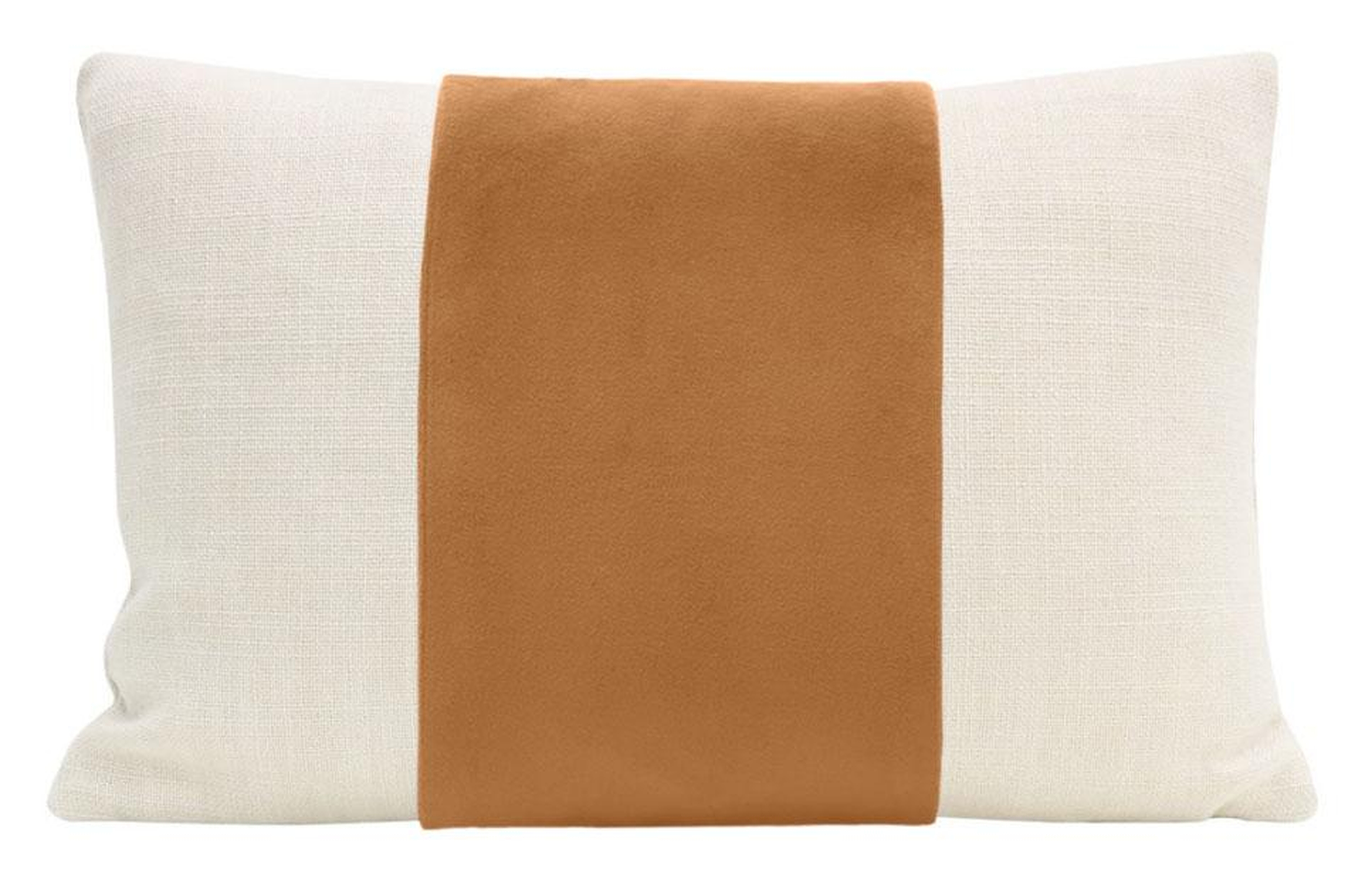 The Little Lumbar Panel Classic Velvet Pillow Cover, Tuscan, 12" x 18" - Little Design Company