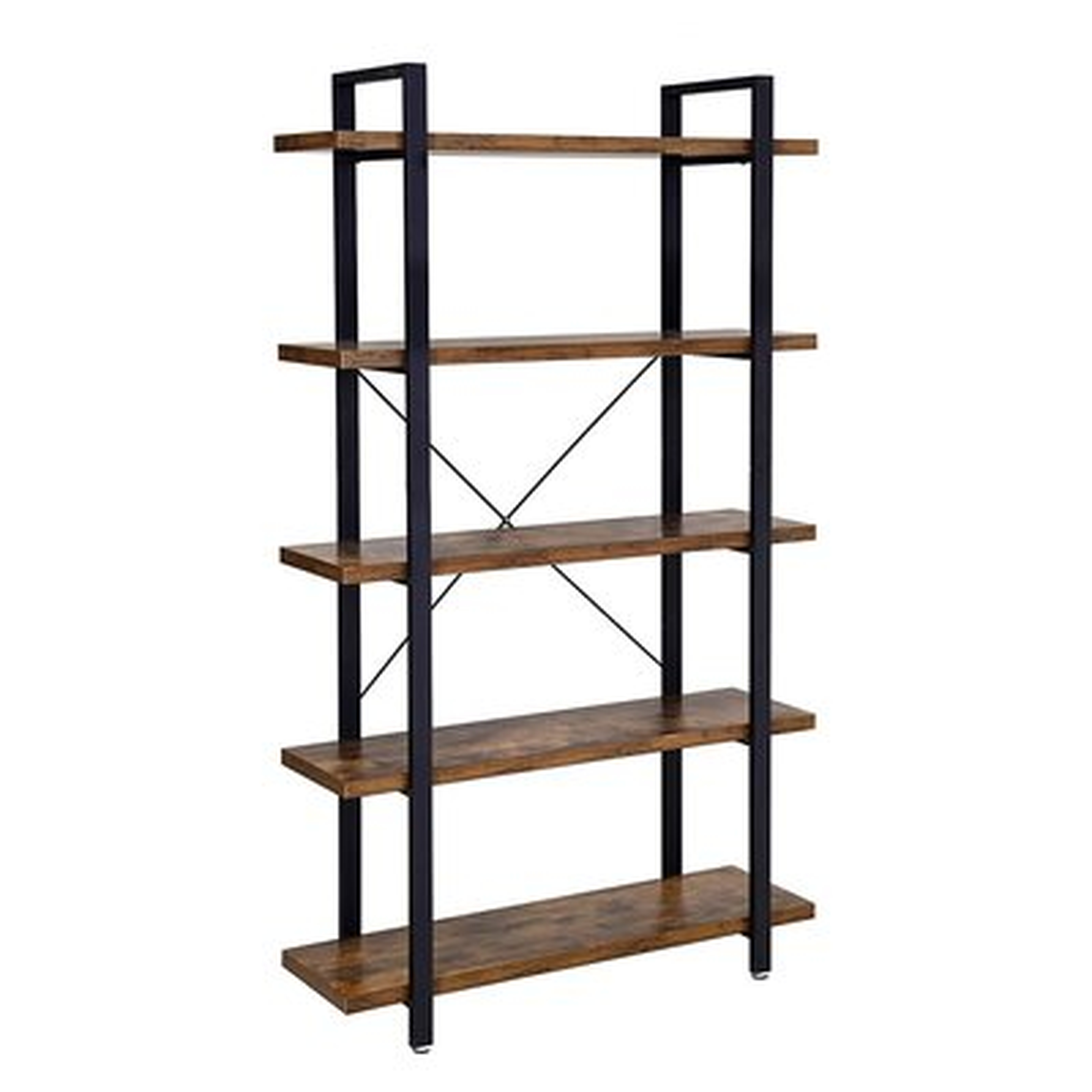 Kerney 69.9" H x 41.3" W Metal Etagere Bookcase - Wayfair