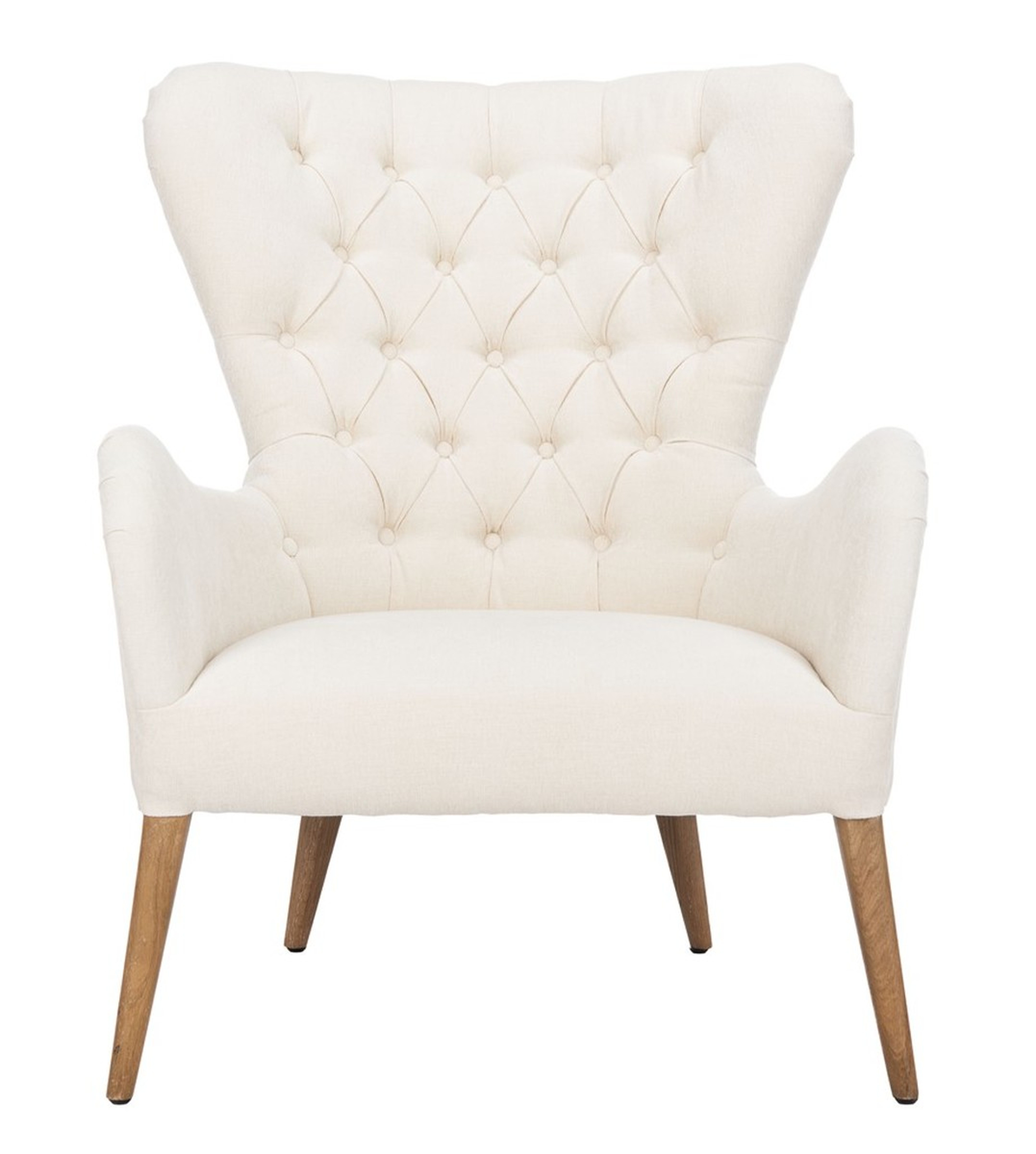 Brayden Contemporary Wingback Chair - Off White - Arlo Home - Arlo Home