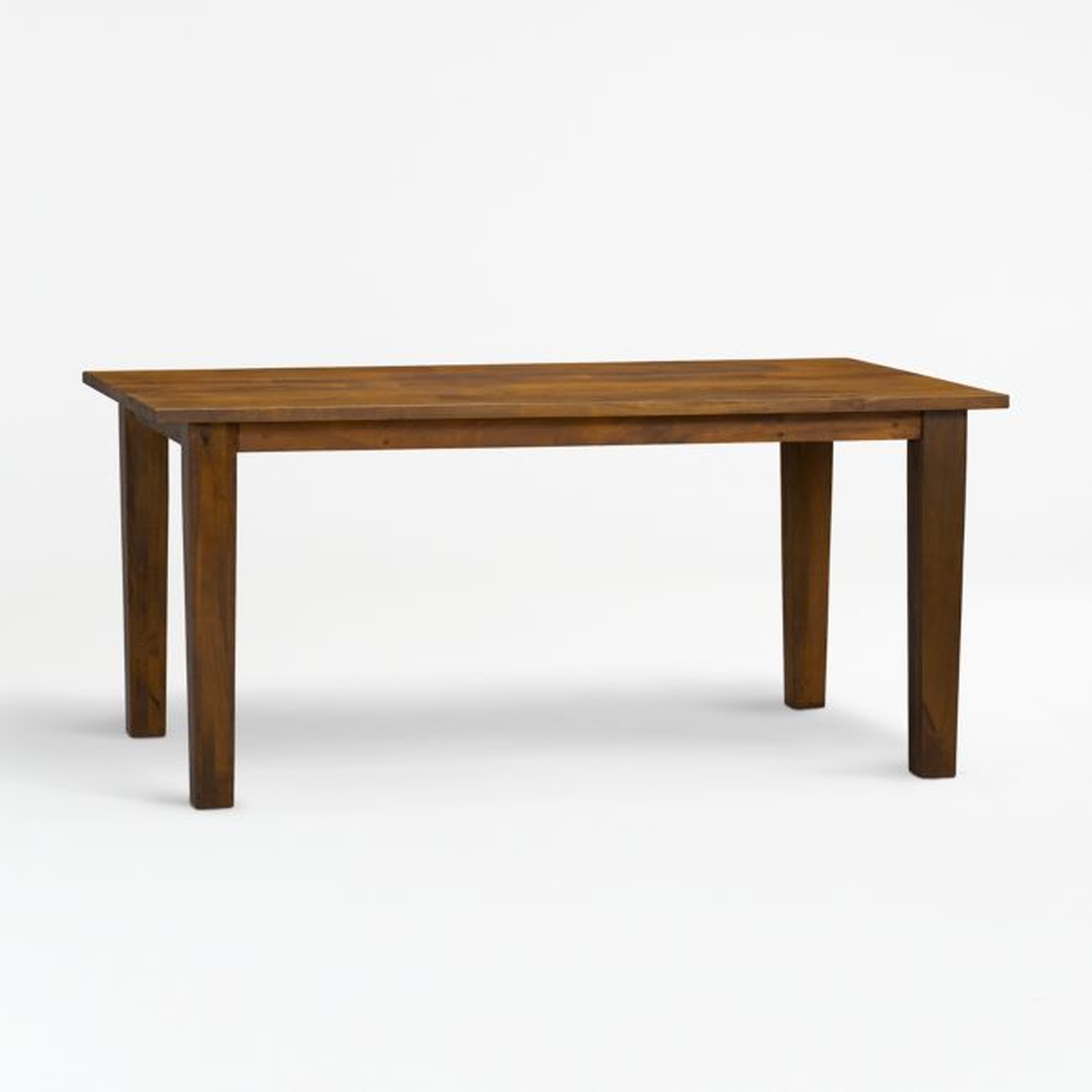 Basque 65" Honey Brown Solid Wood Dining Table - Crate and Barrel