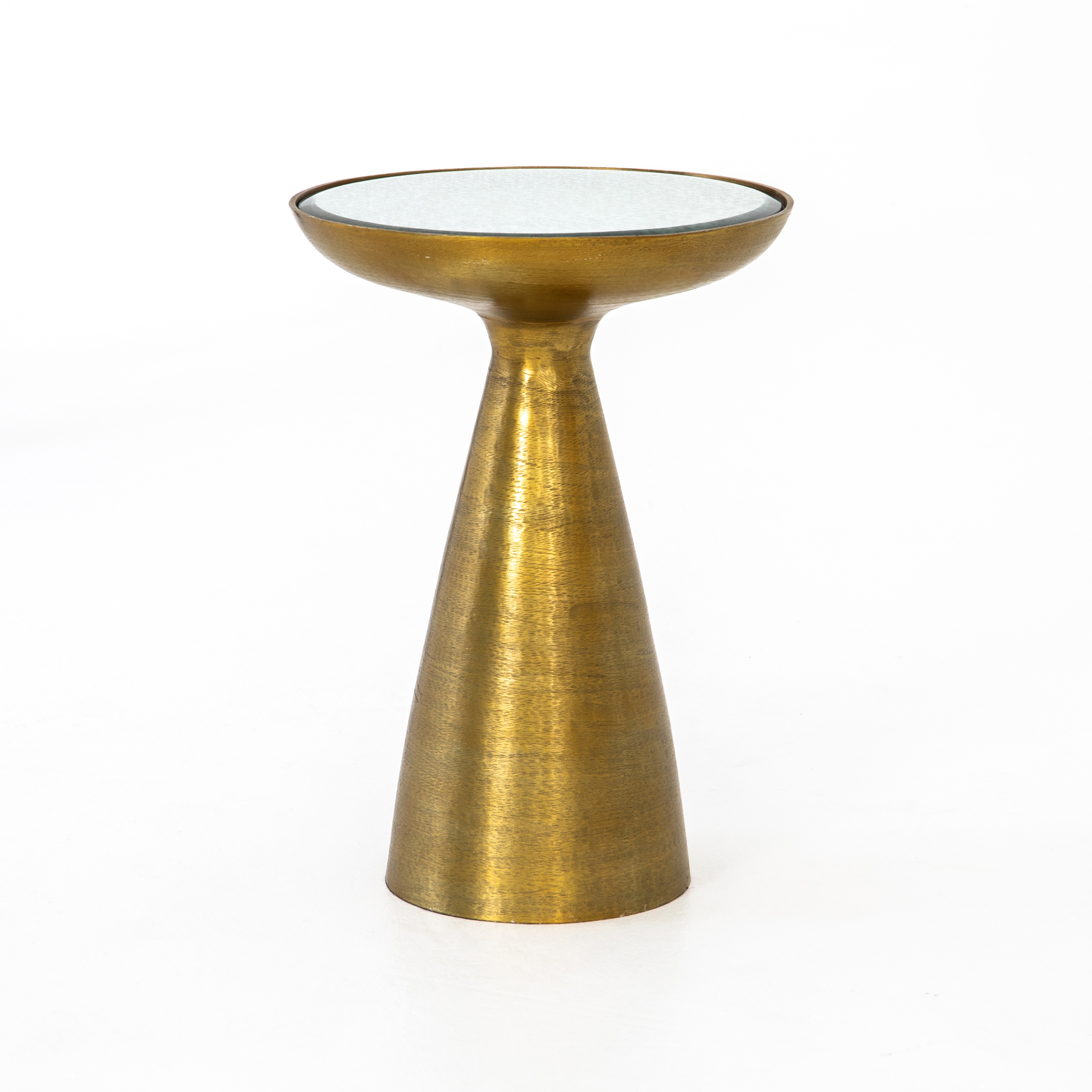 Marlow Mod Pedestal Table - Ash Glass - Four Hands