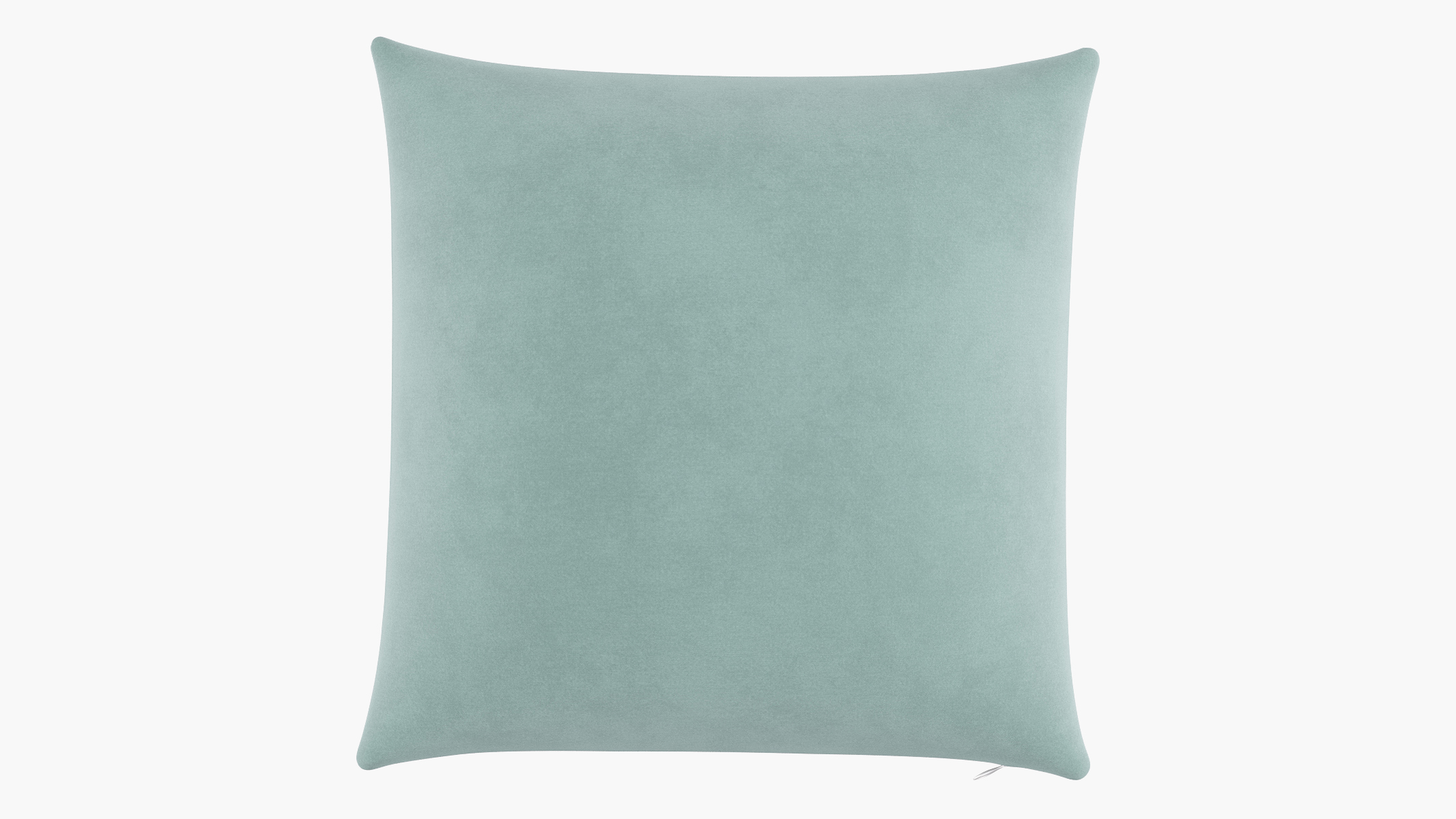 Throw Pillow 22", Aqua Classic Velvet, 22" x 22" - The Inside